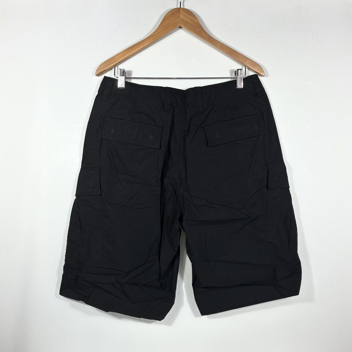 Allsaints All Saints Ardy Cargo Mens Shorts Black W 31 Organic Cotton Size US 31 - 4 Thumbnail