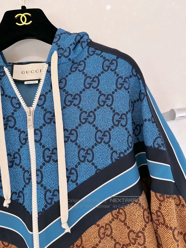Gucci Gucci Full logo colour block hooded jacket Size US S / EU 44-46 / 1 - 3 Thumbnail