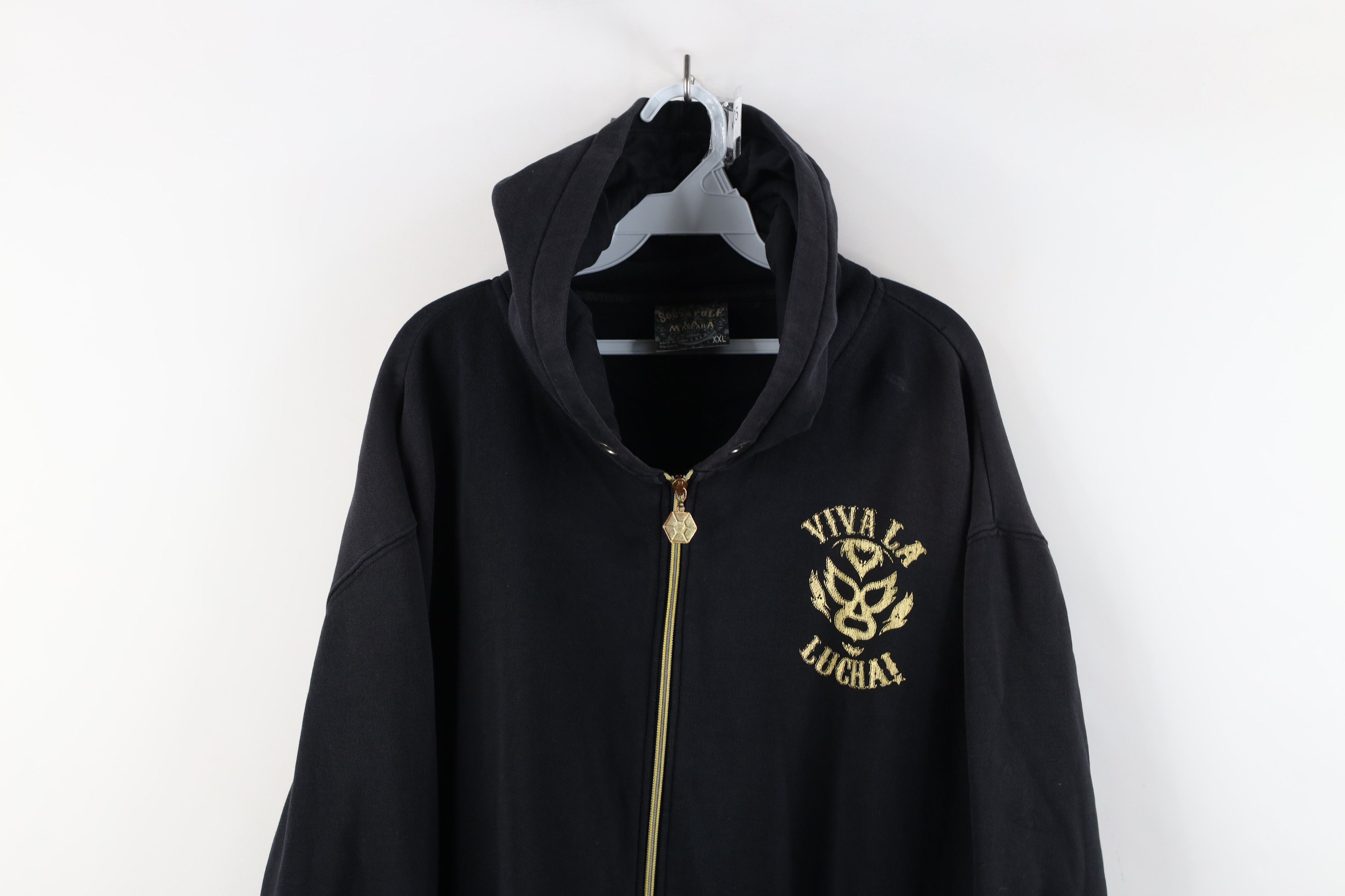 Vintage Vintage Y2K Southpole Viva La Lucha Mexican Wrestling Hoodie Size US XXL / EU 58 / 5 - 2 Thumbnail