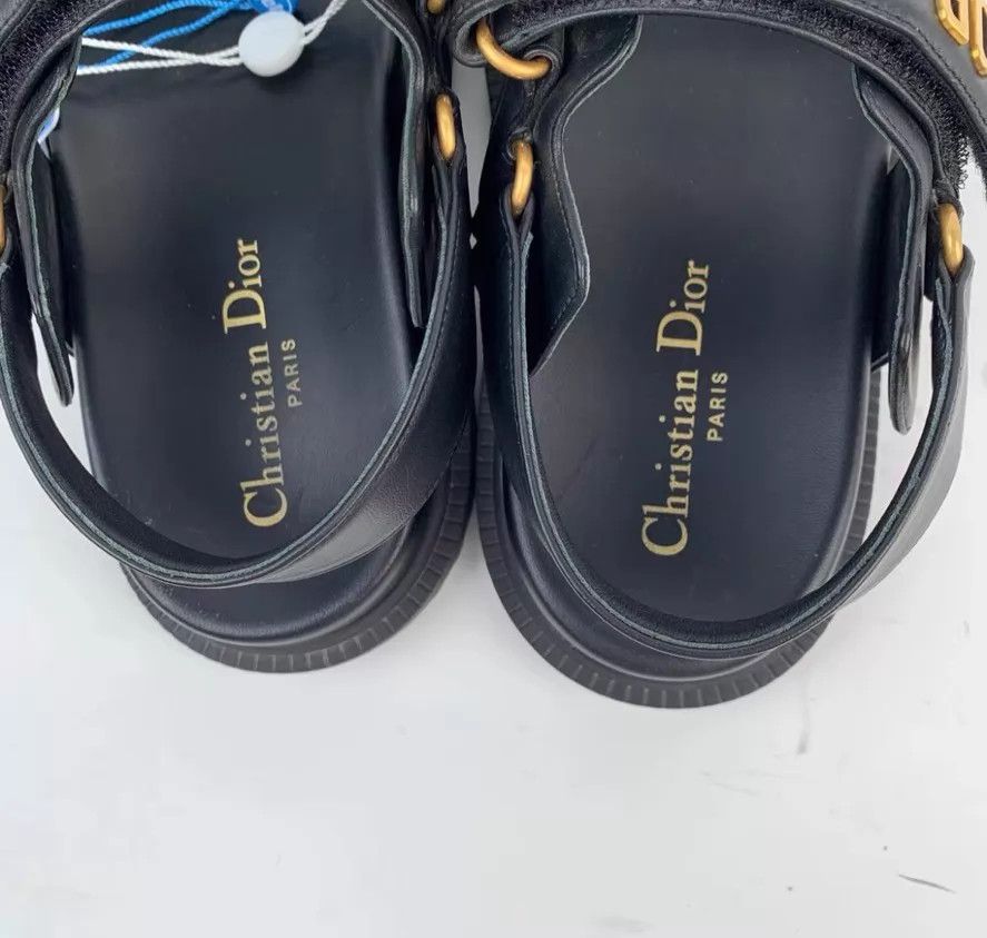 Dior Dior Dioract Black Velcro Sandals 39 EU Size US 8.5 / IT 38.5 - 3 Thumbnail