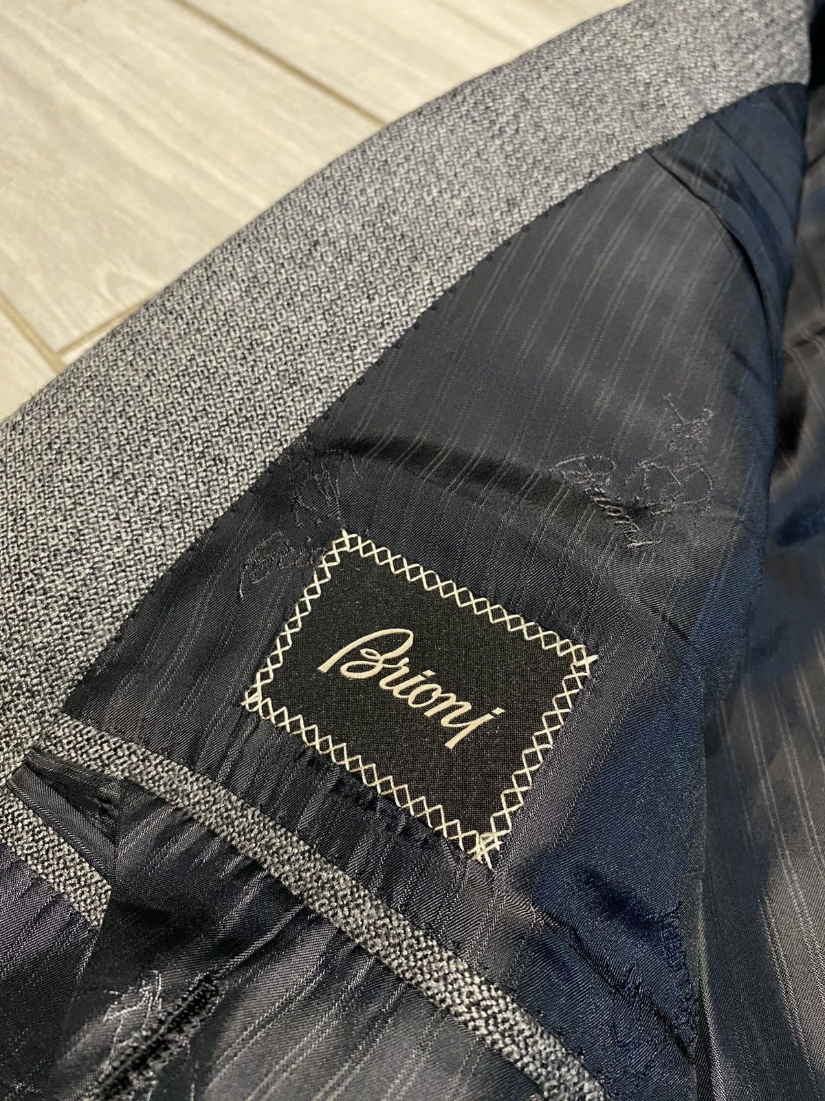 Brioni BRIONI Men’s Grey Wool Blazer Jacket Made in Italy PALATINO Size 42S - 5 Thumbnail