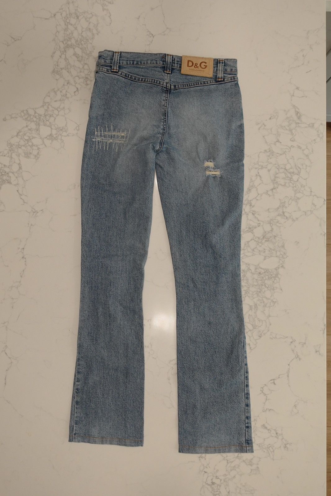 Dolce & Gabbana Dolce & Gabbana Vintage Distressed Bootcut Jeans Size 26" / US 2 / IT 38 - 3 Thumbnail