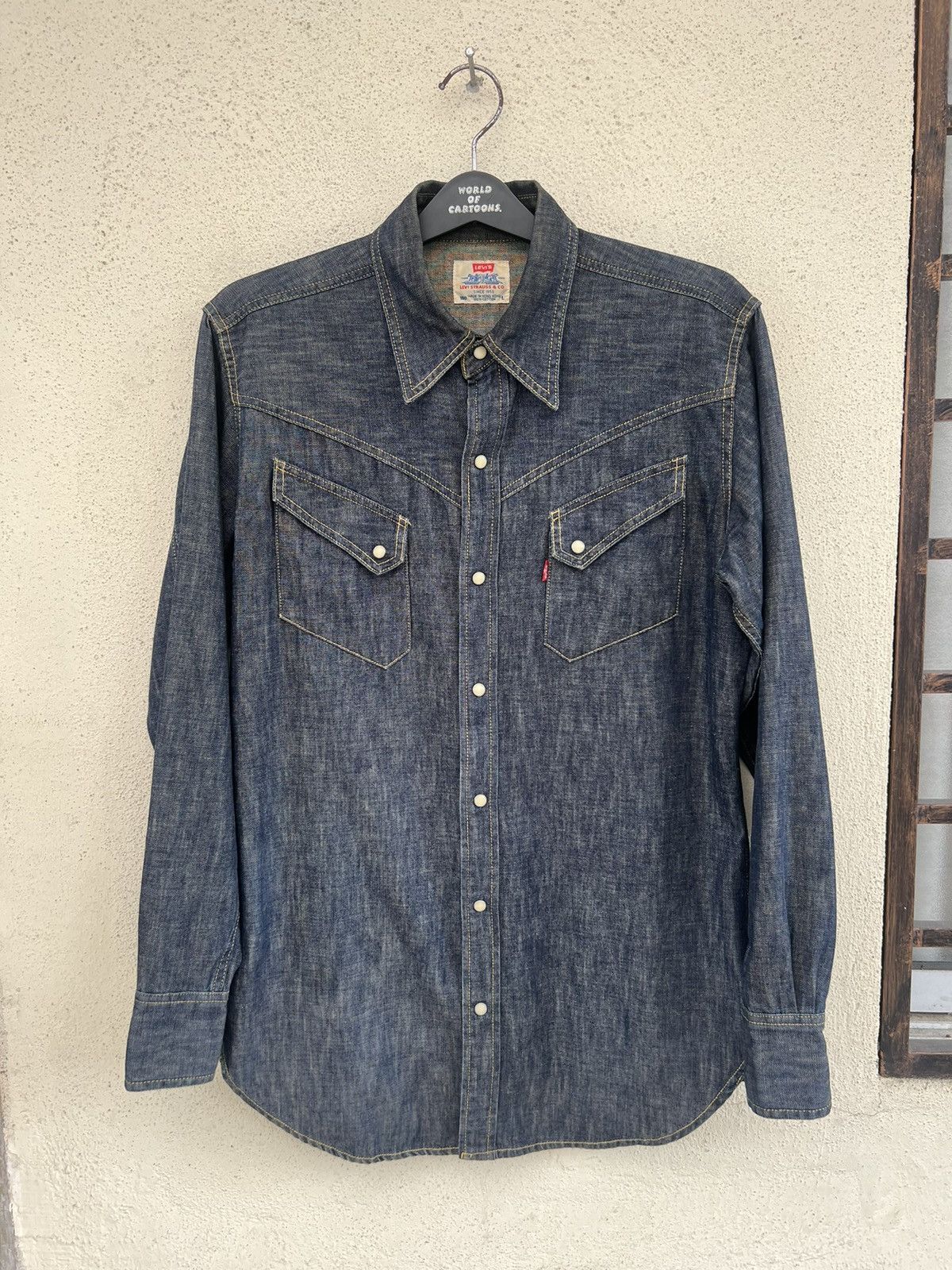 Levi's Vintage 1998 Levi’s Mud Denim Western Shirt Slant Pocket Size US L / EU 52-54 / 3 - 6 Thumbnail