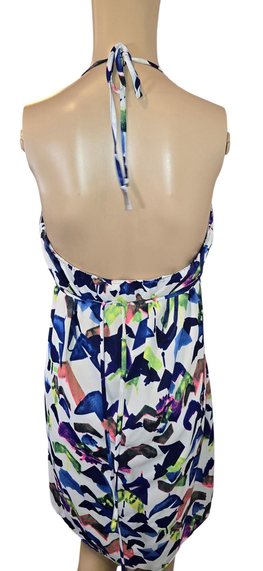 Designer Collective Concepts Colorful Halter Dress - Size L Size L / US 10 / IT 46 - 2 Thumbnail