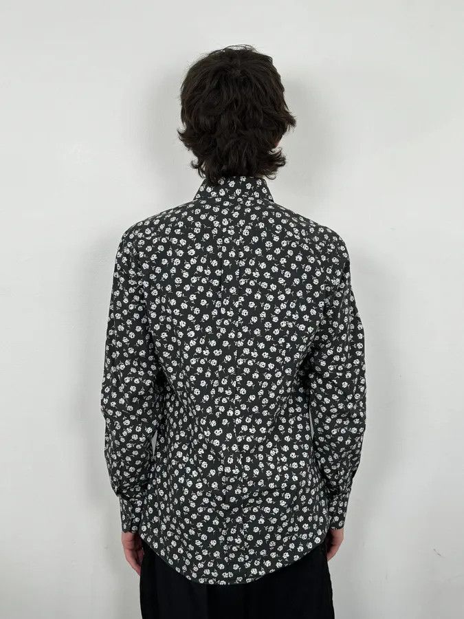 Dolce & Gabbana 2010s Dolce & Gabbana Black & White Floral Premium Shirt Size US M / EU 48-50 / 2 - 3 Thumbnail