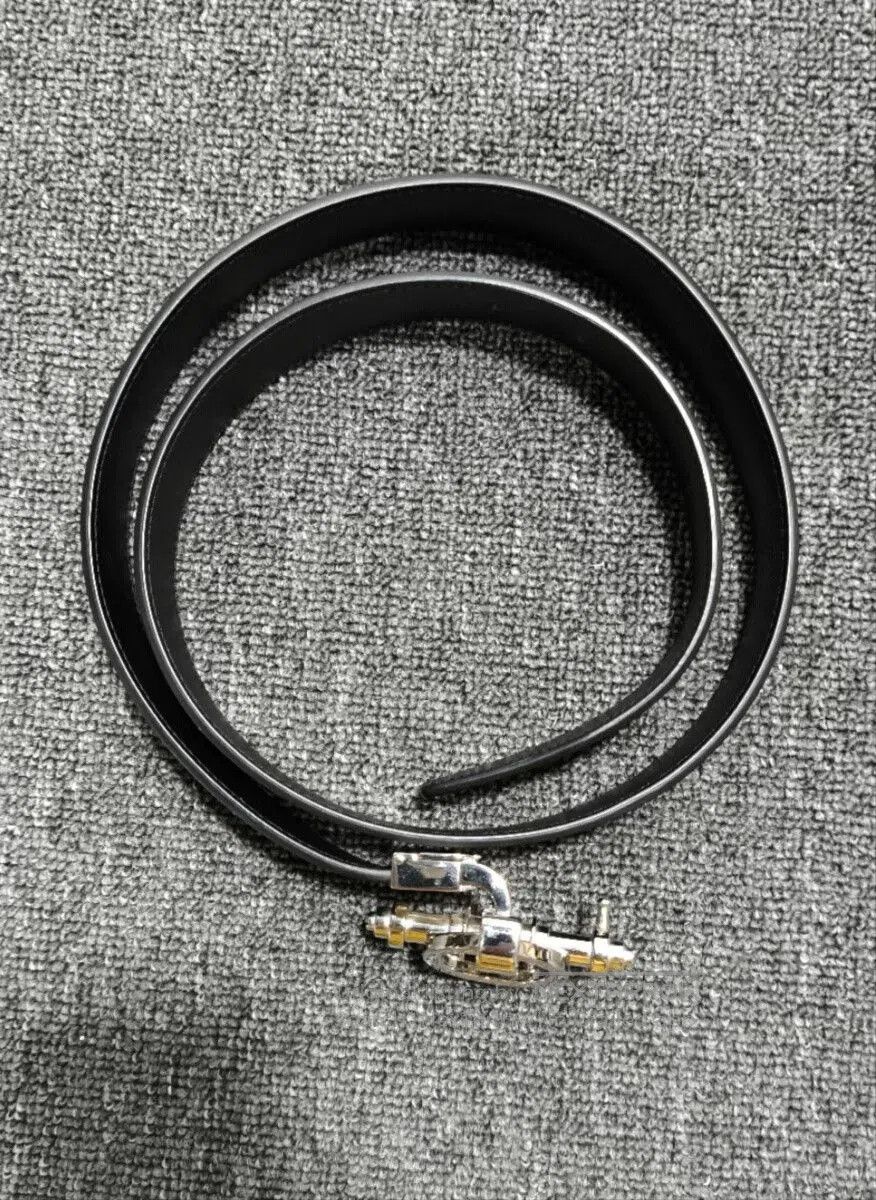 Givenchy Givenchy Silver Buckle Black Belt. Size ONE SIZE - 2 Thumbnail