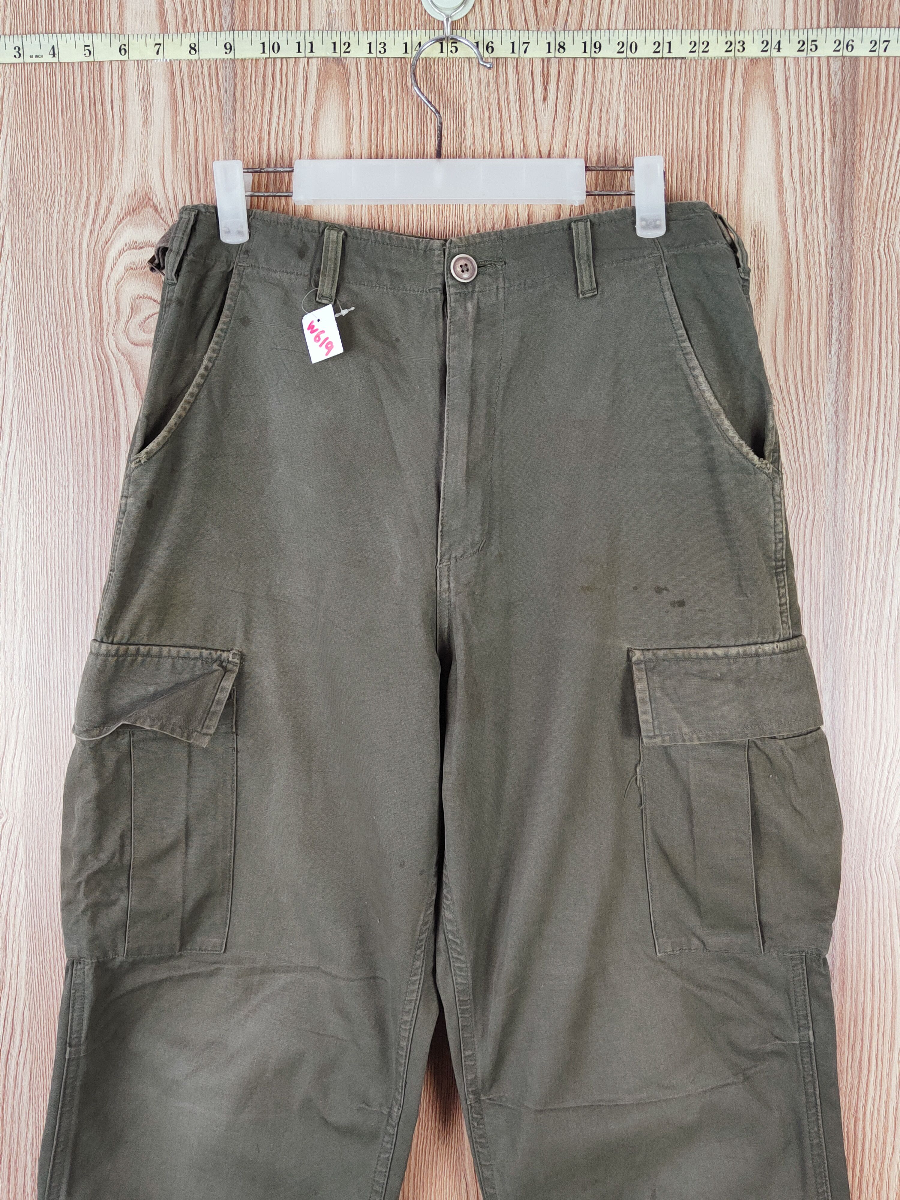 Japanese Brand military vintage Green Tactical Cargo Pants #W619 Size US 30 / EU 46 - 2 Thumbnail