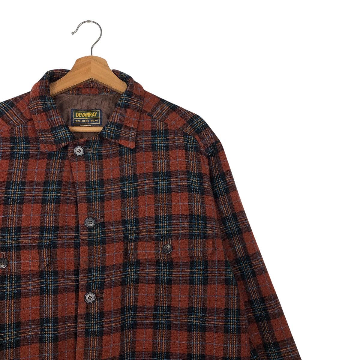 Japanese Brand 📌Vintage Wool Jacket Tartan Design Devanray Issey Miyake Size US M / EU 48-50 / 2 - 7 Thumbnail