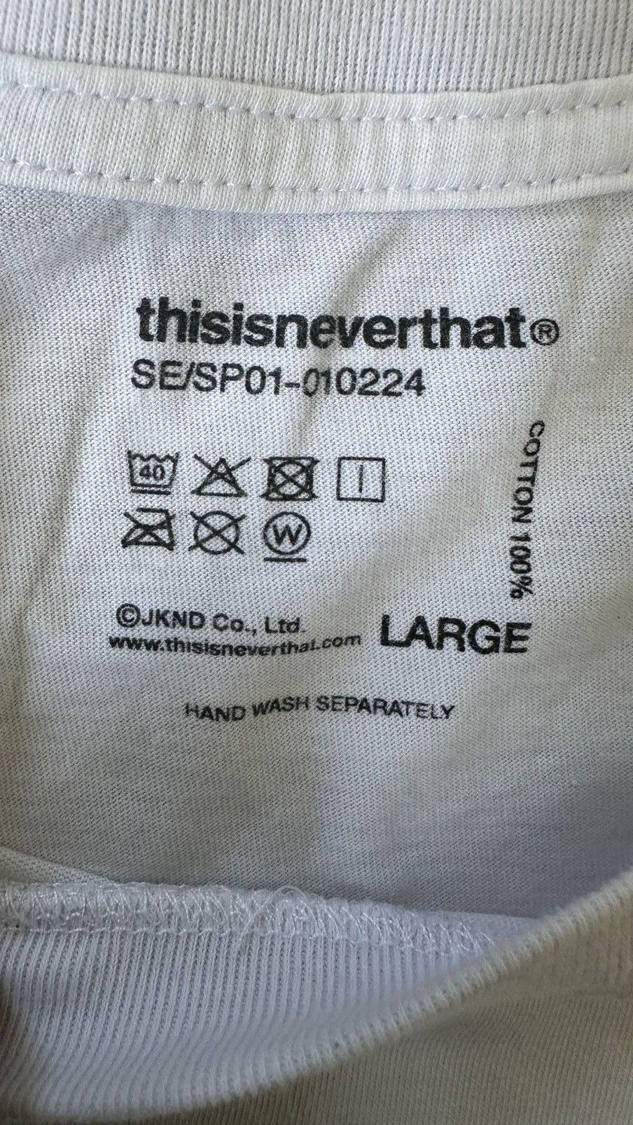 thisisneverthat THISISNEVERTHAT 2024 SEASON TEE Size US L / EU 52-54 / 3 - 4 Thumbnail