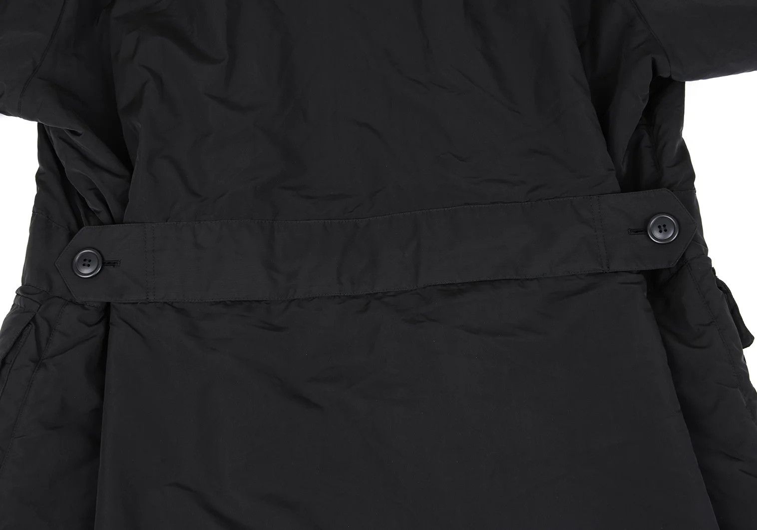 Issey Miyake Polyester Padded Long Coat in Black, Size M Size US M / EU 48-50 / 2 - 15 Thumbnail