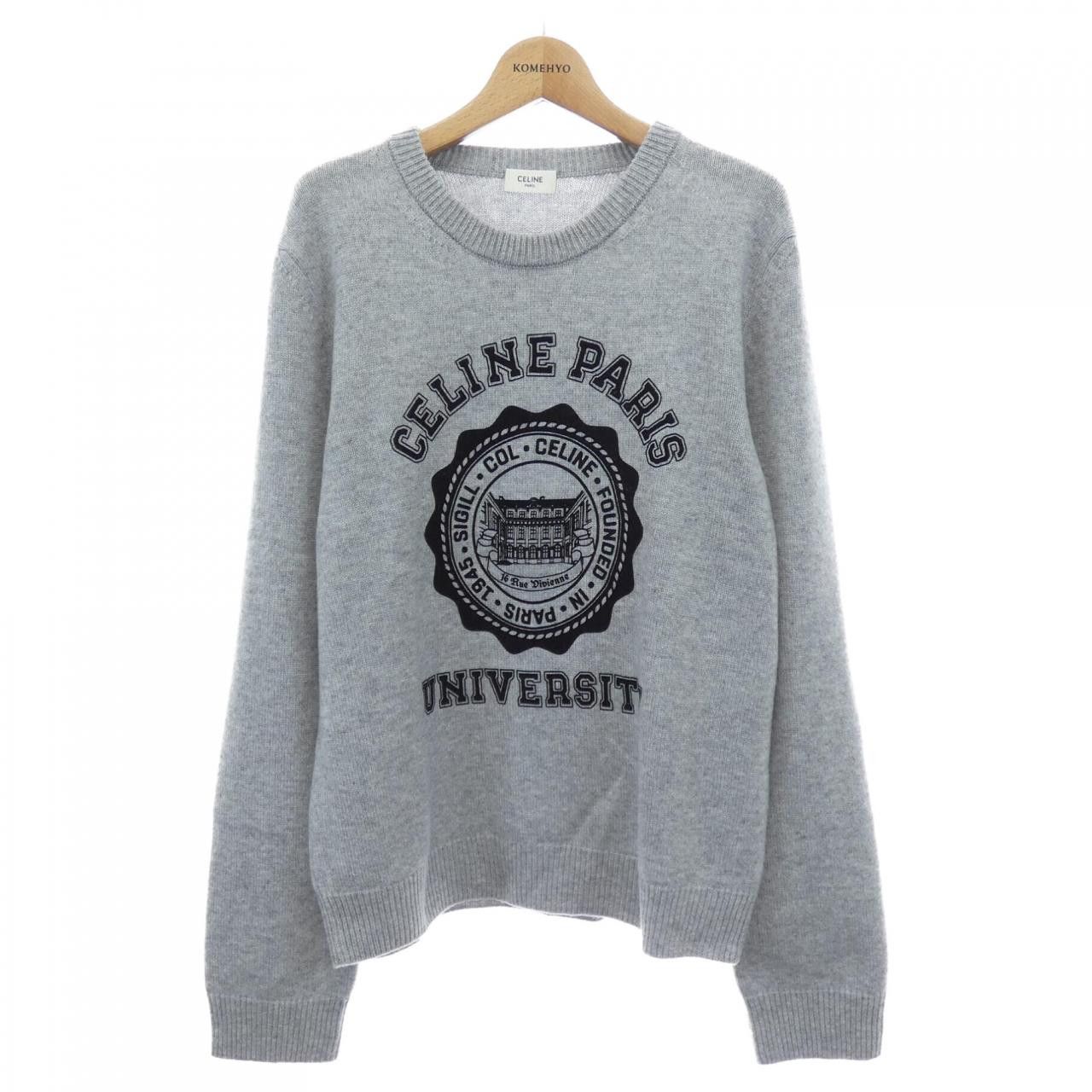 Celine Celine CELINE Cashmere Knit Textile Tops A04H849K DUTY FREE for USA Size ONE SIZE - 1 Thumbnail