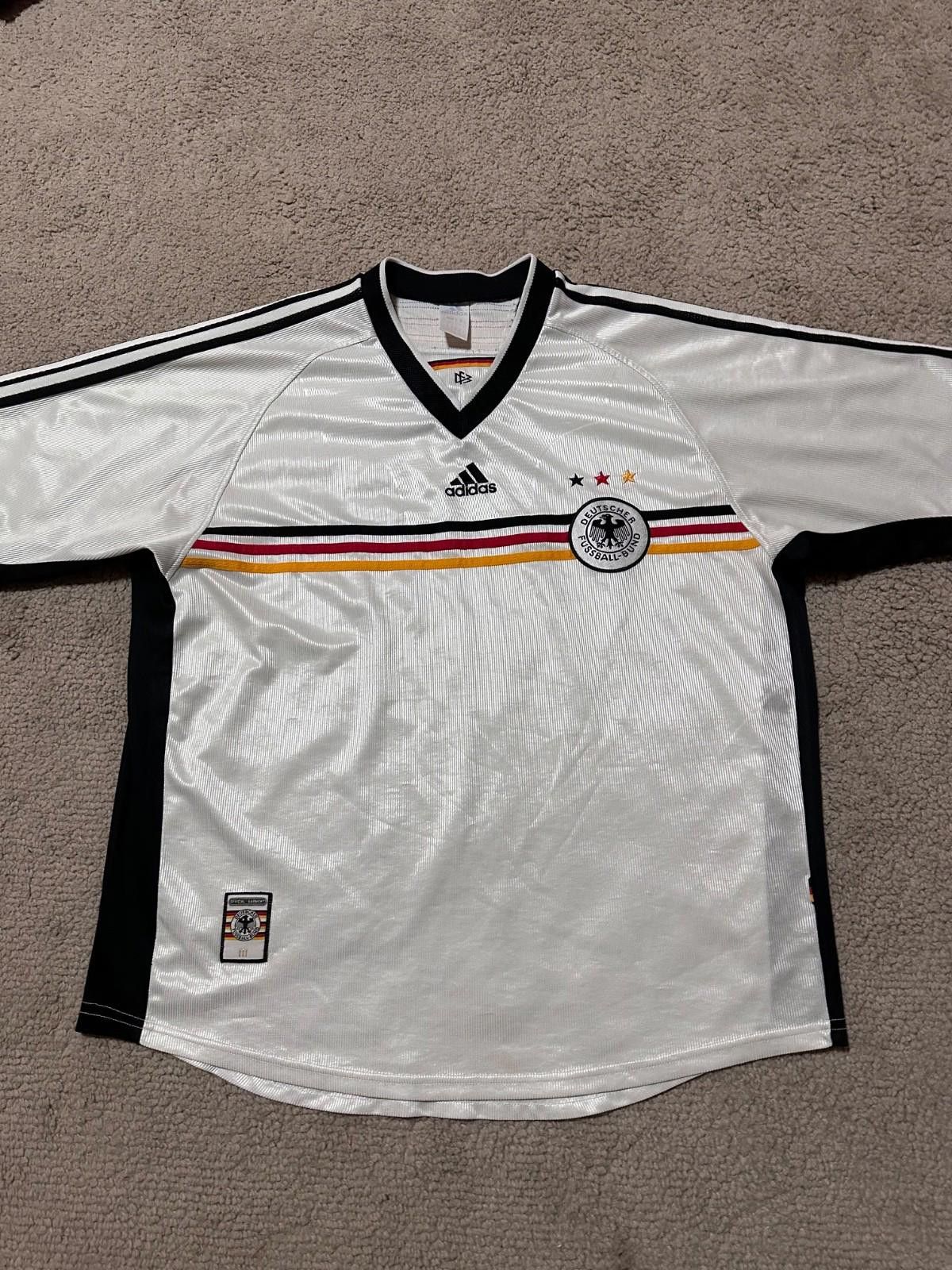 Adidas Germany 1998/00 Home Football Shirt Adidas Soccer Jersey XL Size US XL / EU 56 / 4 - 2 Thumbnail