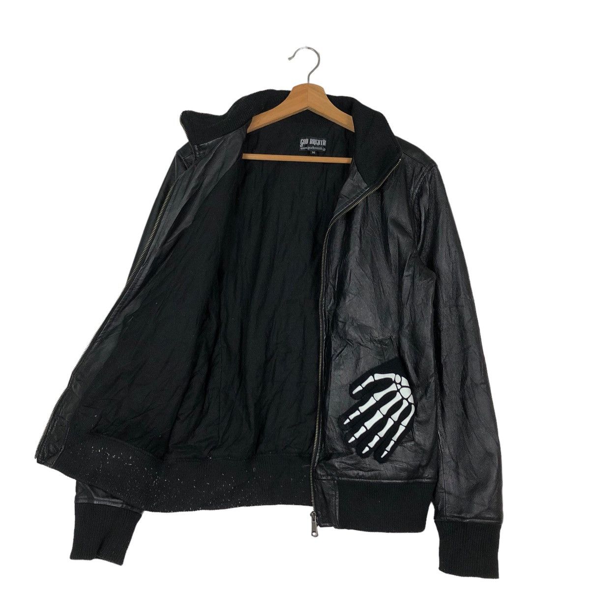 Japanese Brand 🔥VINTAGE SOFT LEATHER BOMBER JACKET GOD BREATH ISSEY MIYAKE Size US M / EU 48-50 / 2 - 8 Thumbnail