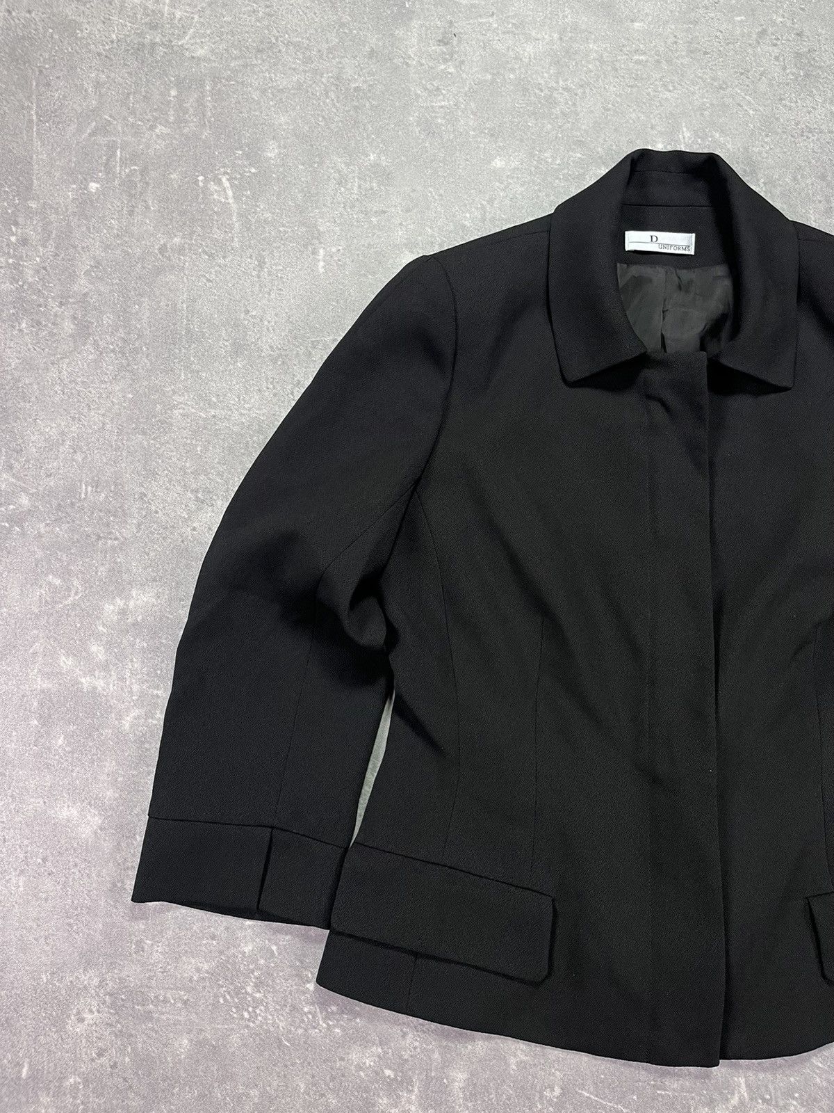 Christian Dior Monsieur Dior D Uniforms Viscose Black Zipped Short Jacket Size M / US 6-8 / IT 42-44 - 4 Thumbnail