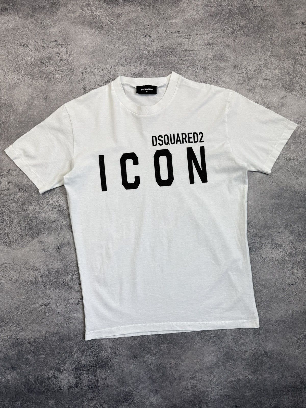Dsquared2 Dsquared2 ICON Big Logo T-Shirt White Tee Y2K Streetwear Size US M / EU 48-50 / 2 - 4 Thumbnail