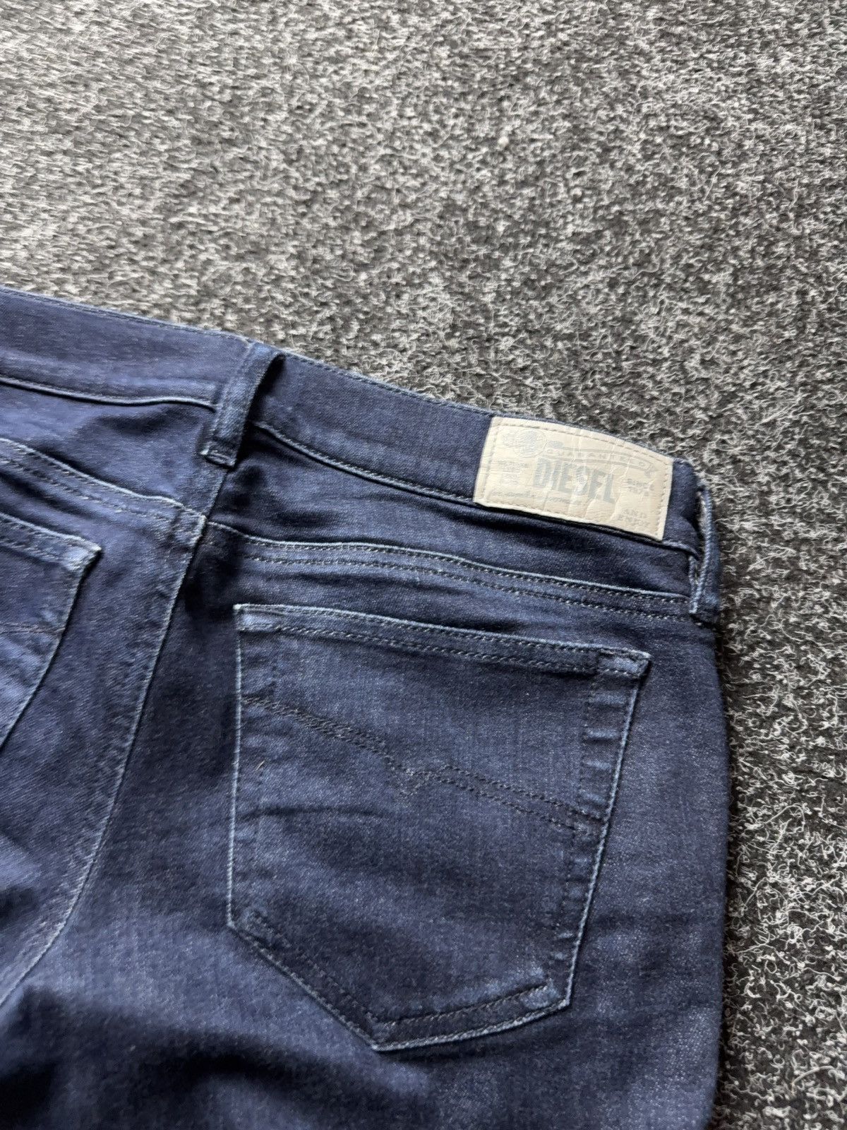 Diesel Luxury Diesel Grupee Ankle Skinny Jeans Dark Blue Stretch Size 27" / US 4 / IT 40 - 18 Thumbnail