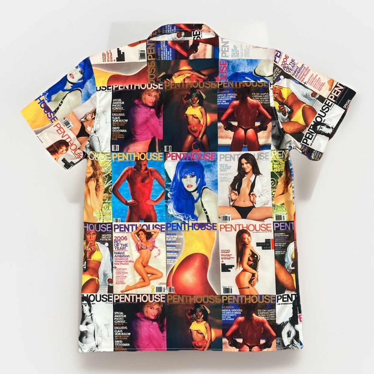 Fashion Nova Penthouse Girls Magazine Party Button Shirt Size Medium Size US M / EU 48-50 / 2 - 2 Thumbnail