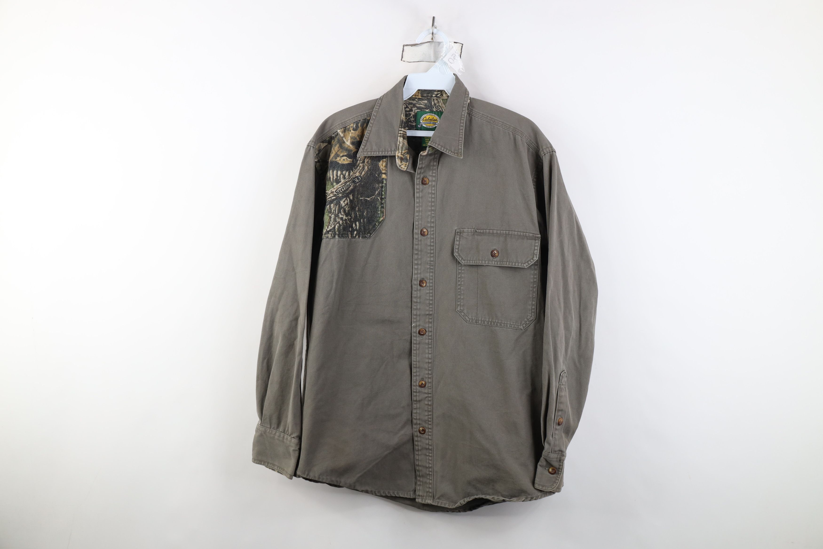 Cabelas Vintage Cabelas Camouflage Hunting Shooting Button Shirt Size US S / EU 44-46 / 1 - 1 Thumbnail