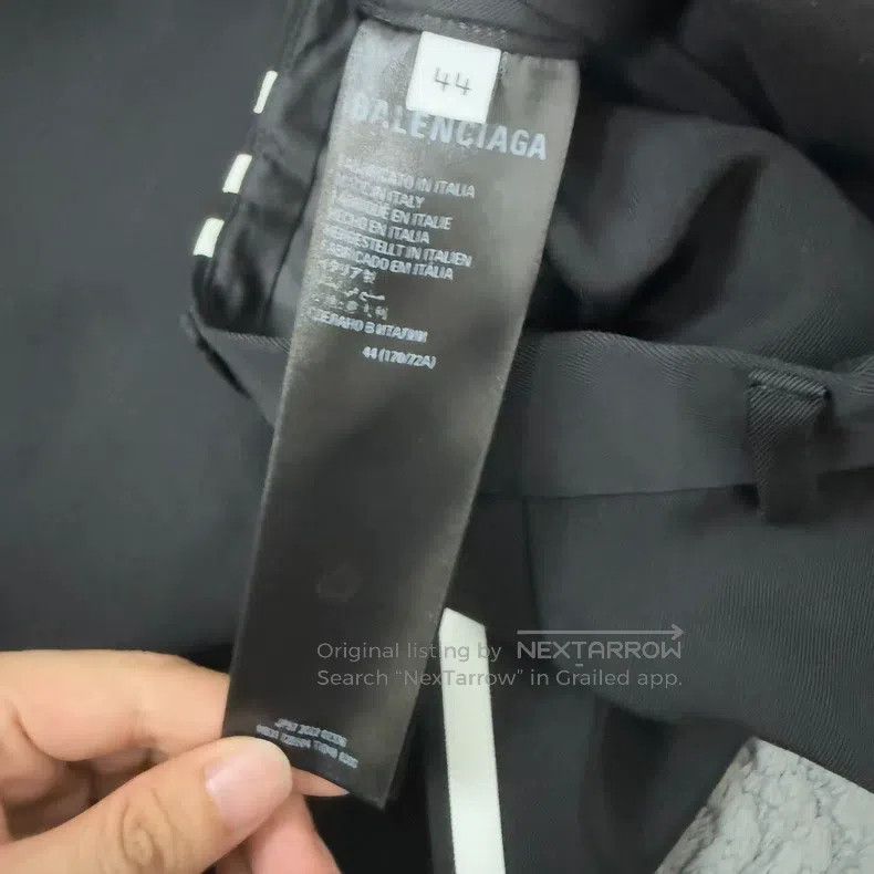 Balenciaga Balenciaga Adidas Co-Branded Acetate Stripe Dress Pants Size US 28 / EU 44 - 4 Thumbnail