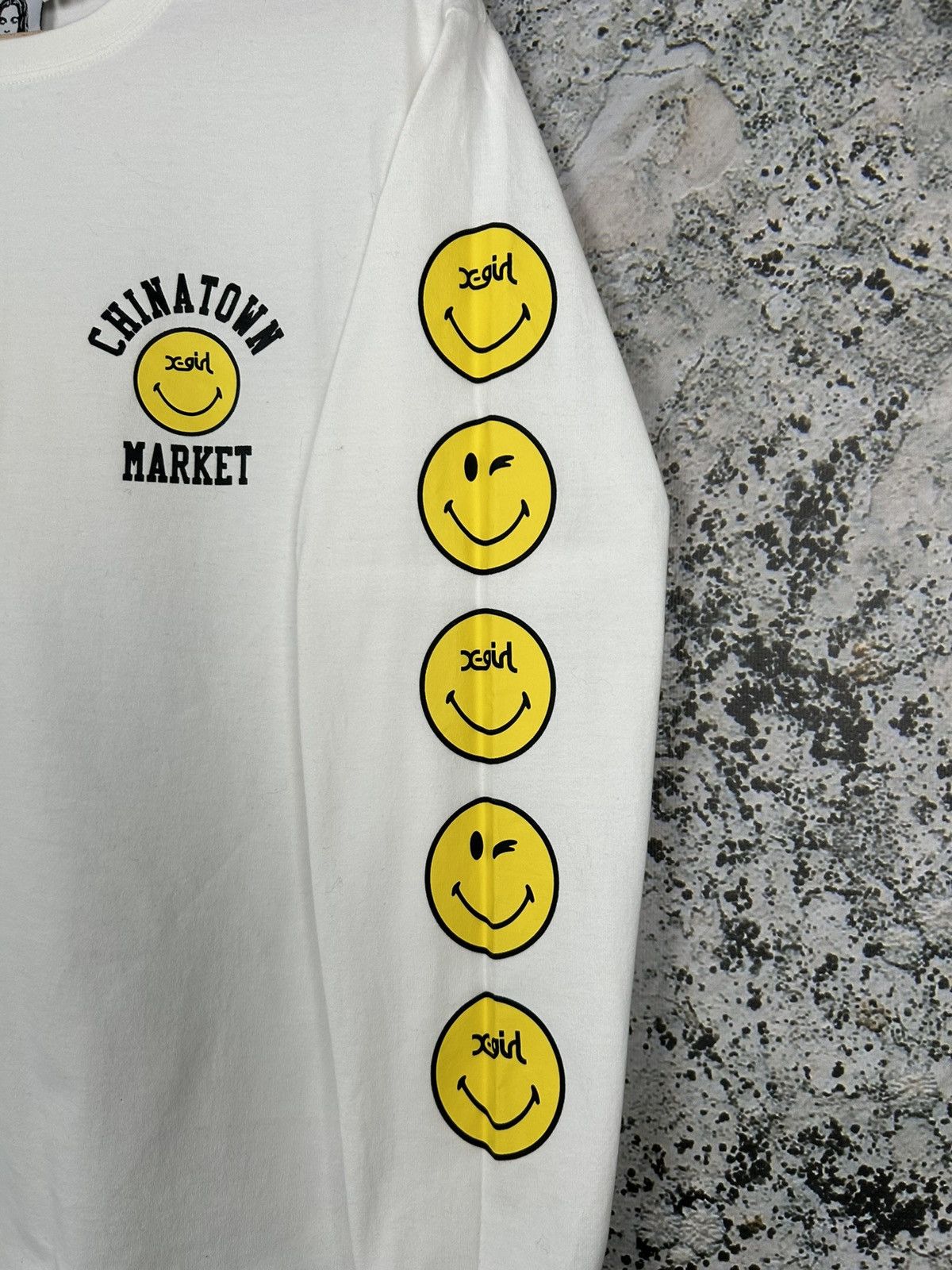 Market Chinatown Market x X-Girl Smiley Longsleeve Streetwear Hype Size US M / EU 48-50 / 2 - 4 Thumbnail