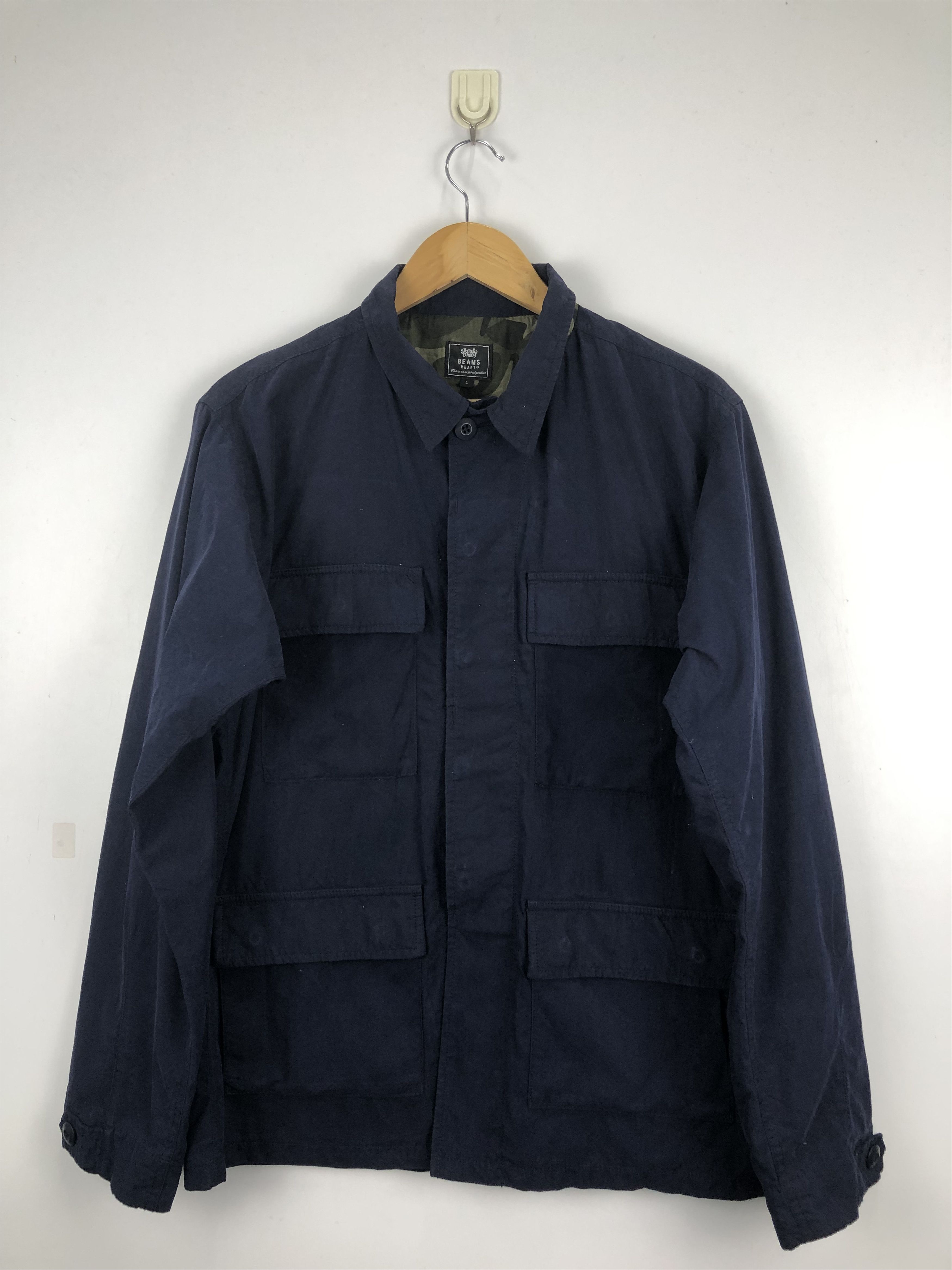 Japanese Brand Vintage Japanese Brand Multi Pocket Button Up Jacket J0738 Size US L / EU 52-54 / 3 - 1 Thumbnail