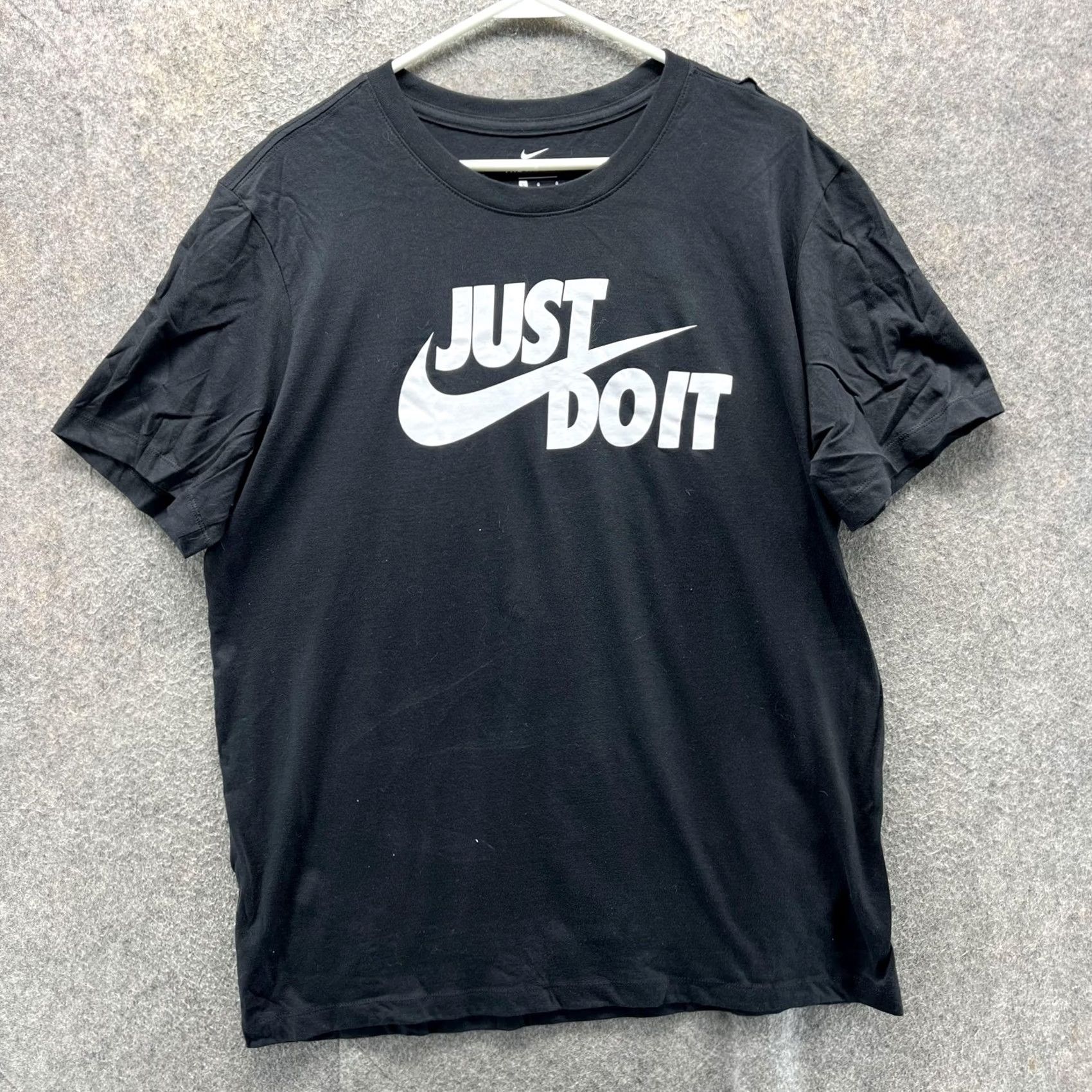 Nike Nike Shirt Mens L Black Just Do It Swoosh Logo Graphic Tee T-Shirt Athletic Size US L / EU 52-54 / 3 - 2 Thumbnail