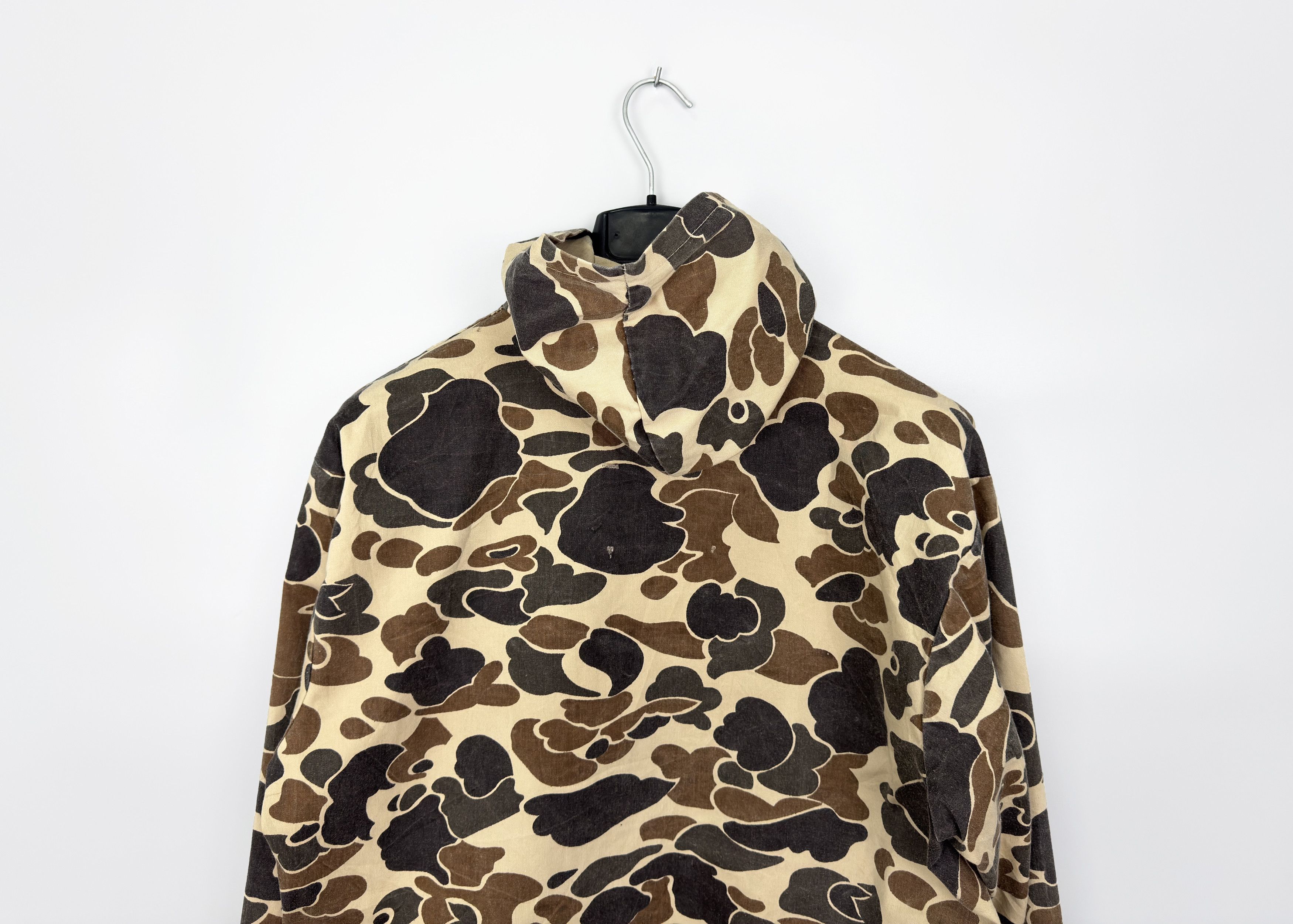 Vintage Vintage WW2 Sno King Duck Camouflage Hooded Jacket Made USA Size US L / EU 52-54 / 3 - 6 Thumbnail