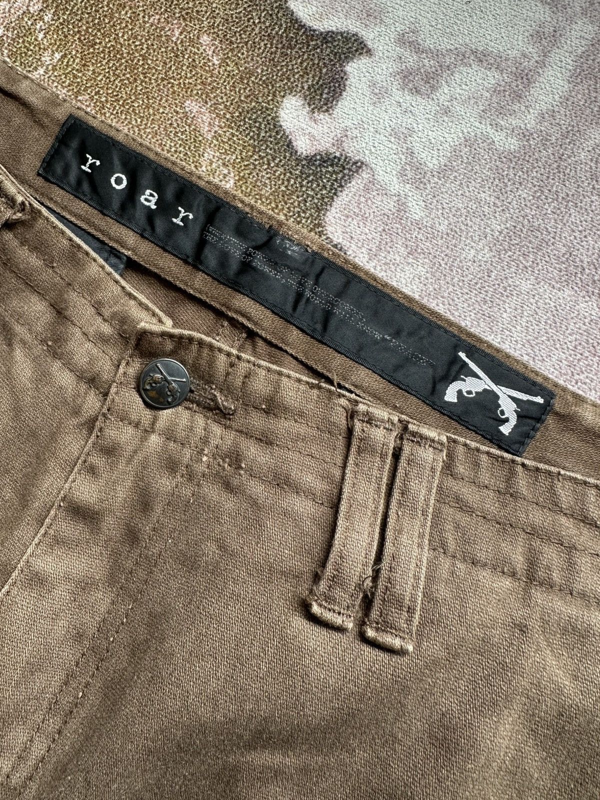 roarguns Early 00's Roar [ pre Roarguns ] cargo D-ring pant Size US 33 - 8 Thumbnail