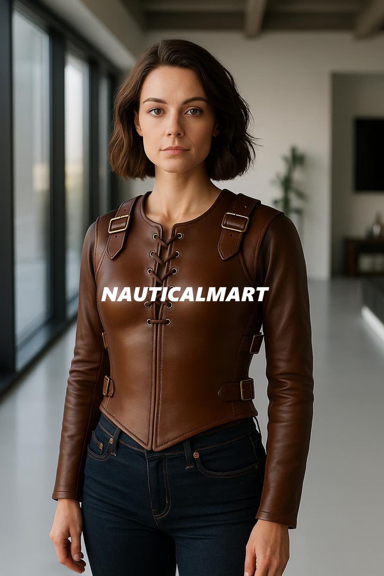 Other Handcrafted Leather Cuirass Armor, Size ONE SIZE - 3 Thumbnail