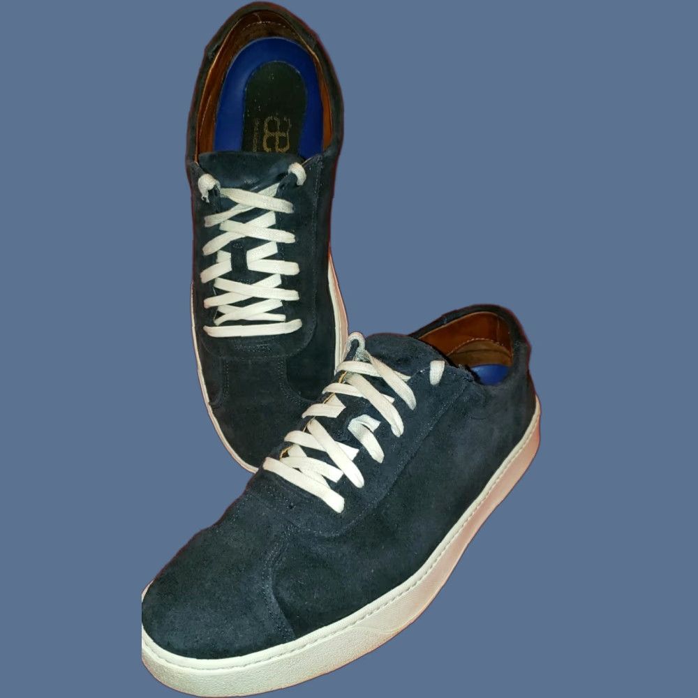 Allen Edmonds Allen Edmonds Men's Court Canal Suede Sneakers Size 10M Blue Model#3742 43869 Size US 10 / EU 43 - 1 Thumbnail