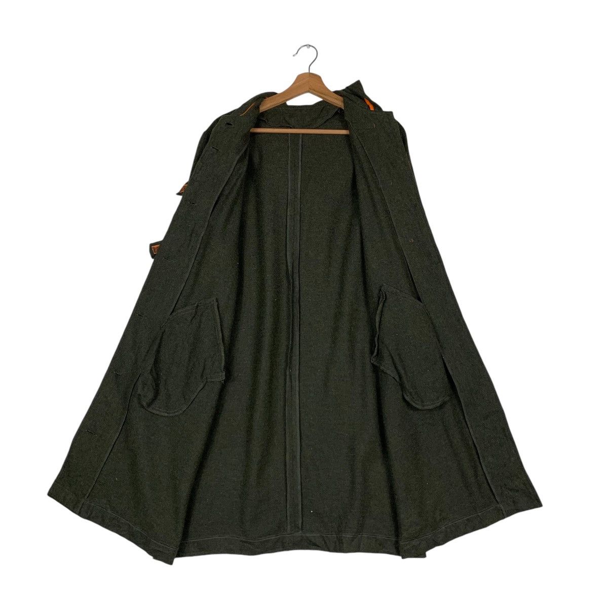 Other INVITATION Olive Green Wool Hooded Overcoat #1377-C62 Size US XS / EU 42 / 0 - 12 Thumbnail