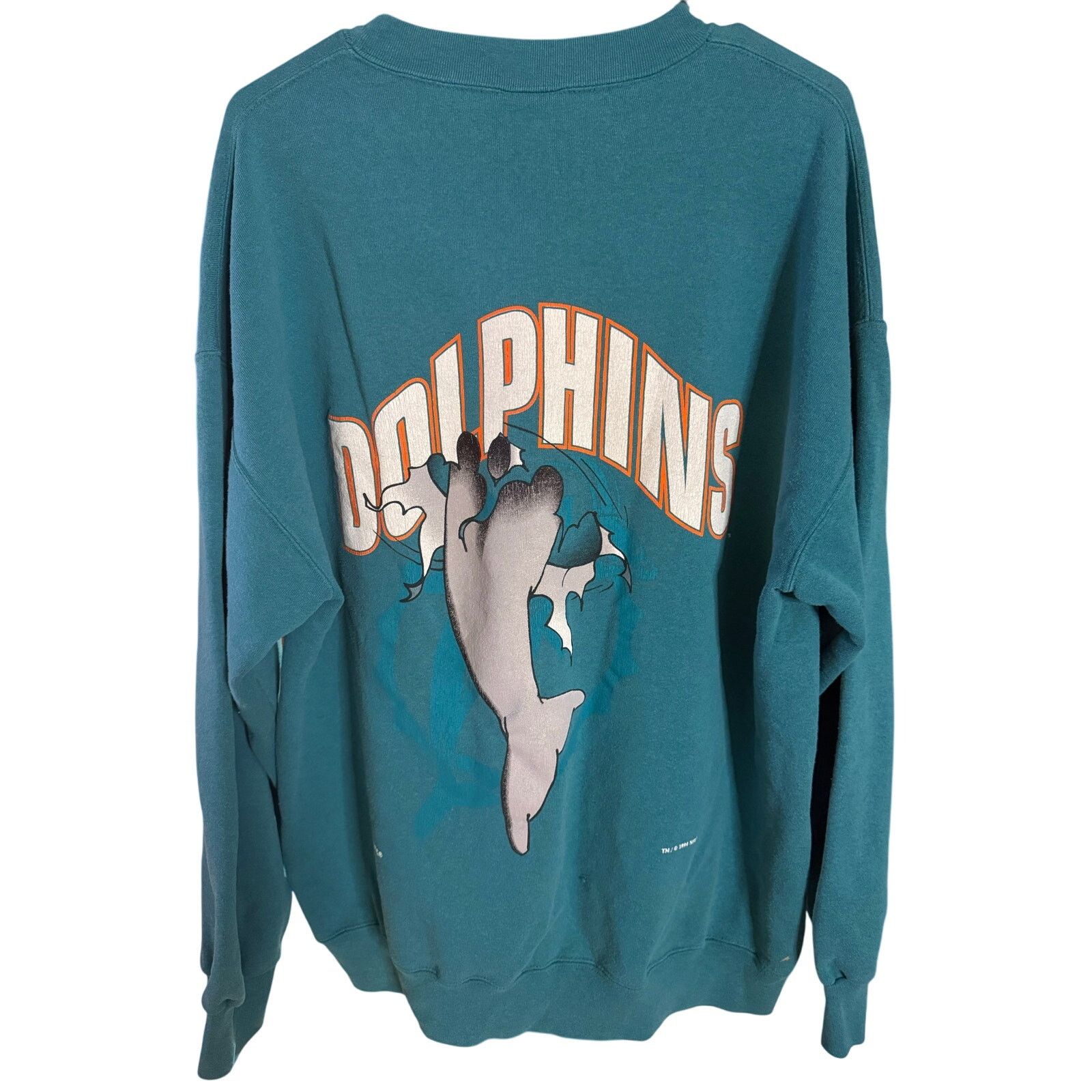Nutmeg Vintage Miami Dolphins Breakthrough Crewneck Size US XL / EU 56 / 4 - 2 Thumbnail
