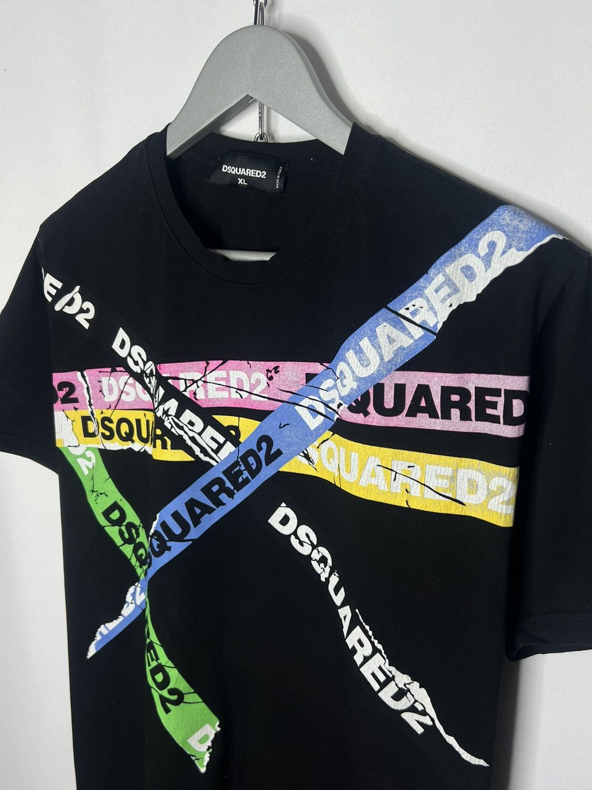 Dsquared2 🍀Dsquared2 Luxury Multilogo T-Shirt Tee Short Sleeve🍀 Size US XL / EU 56 / 4 - 4 Thumbnail