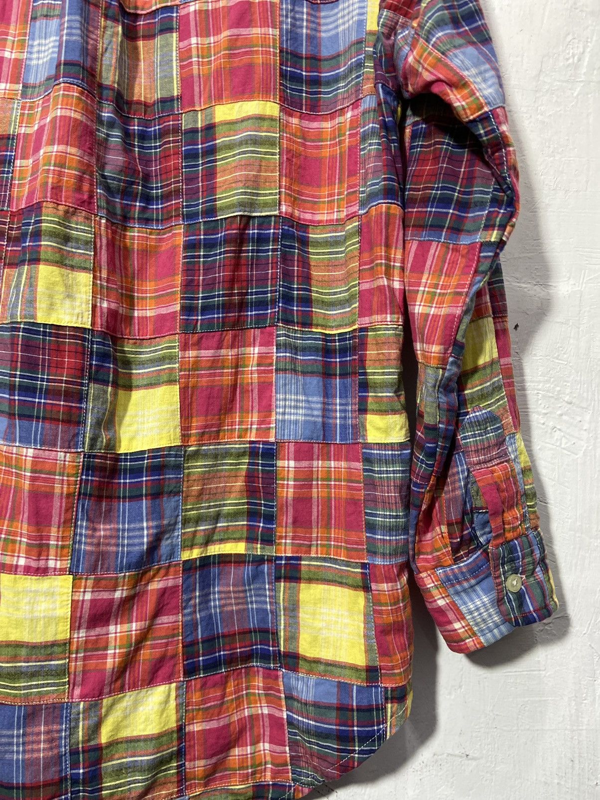 RRL Ralph Lauren Vintage Polo Ralph Lauren Patchwork Shirt Kapital Style Size US M / EU 48-50 / 2 - 14 Thumbnail
