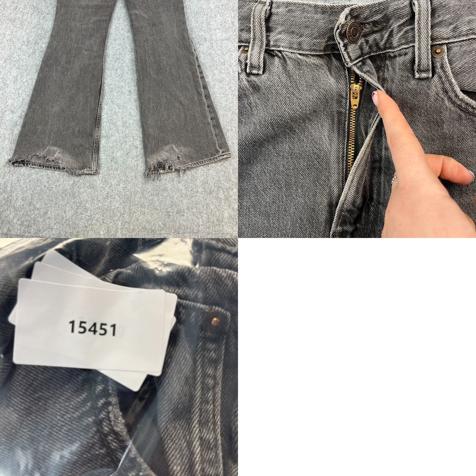 Levi's Levi's Womens Jeans Bootcut Grey 26 32 High Waist 70s Style Denim Cotton Lyocell Slimming 5-Pocket Regular Size 28" / US 6 / IT 42 - 9 Thumbnail