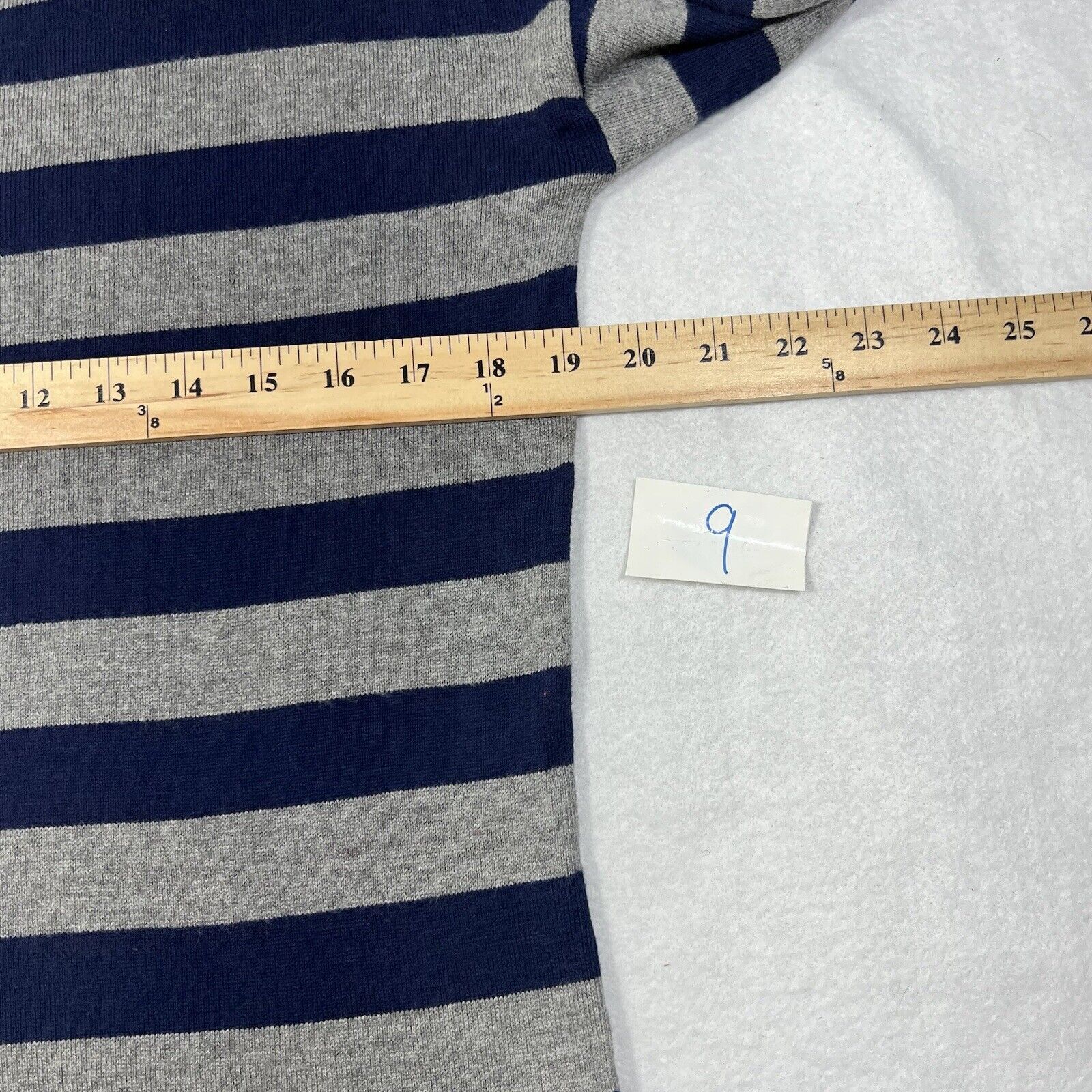 Other Motherhood Maternity Sweater Navy Blue Gray Striped Ribbons Size XS / US 0-2 / IT 36-38 - 7 Thumbnail