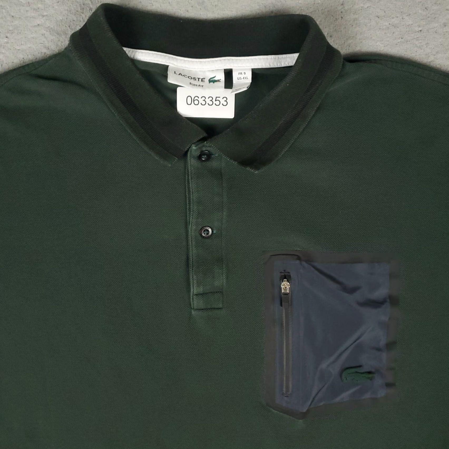 Lacoste Lacoste Polo Shirt Mens 4XL Green Slim Fit Casual Short Sleeve Size US XXL / EU 58 / 5 - 2 Thumbnail