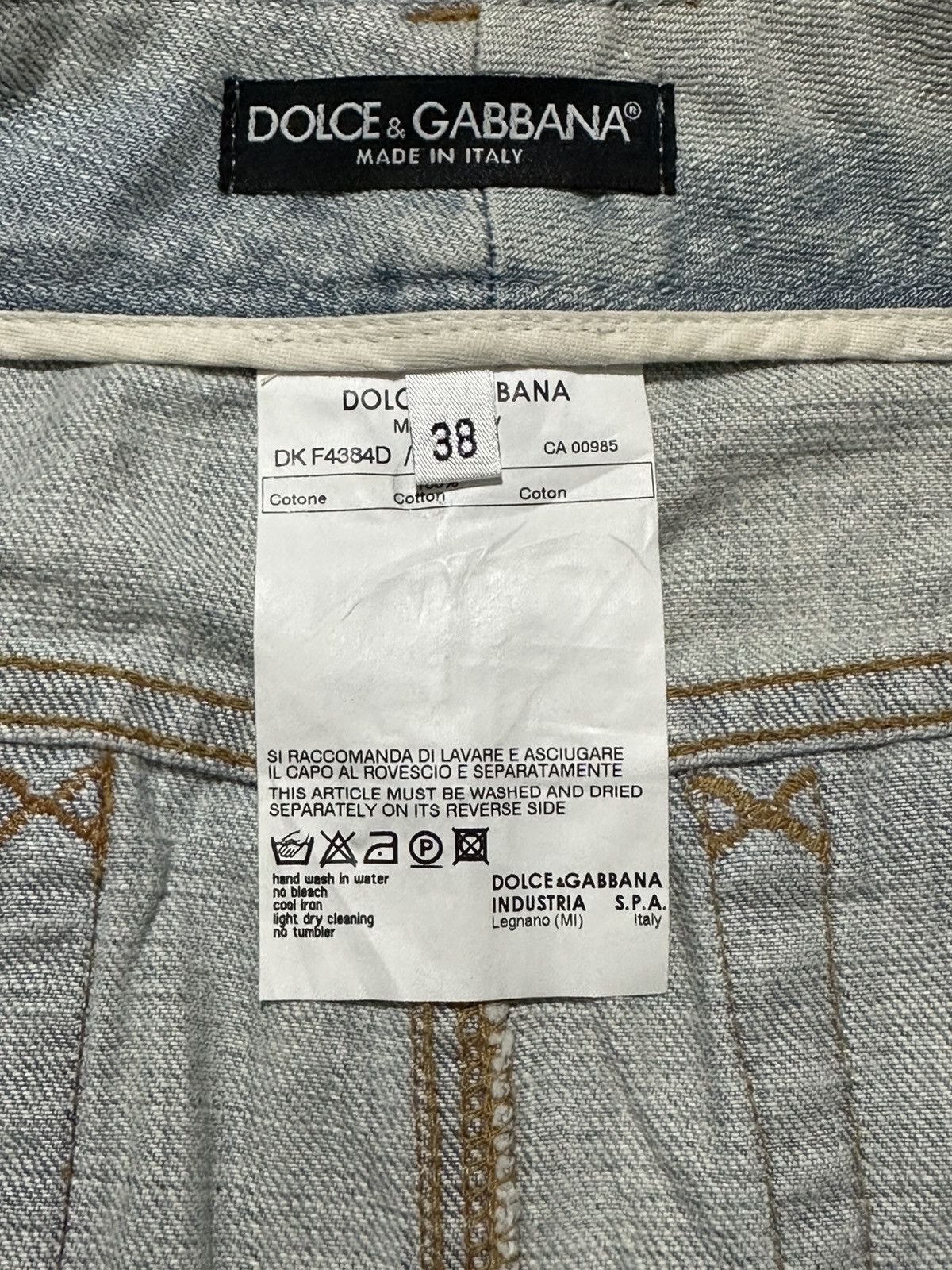 Dolce & Gabbana Dolce & Gabbana distressed-effect denim mini skirt Size 30" / US 8 / IT 44 - 7 Thumbnail