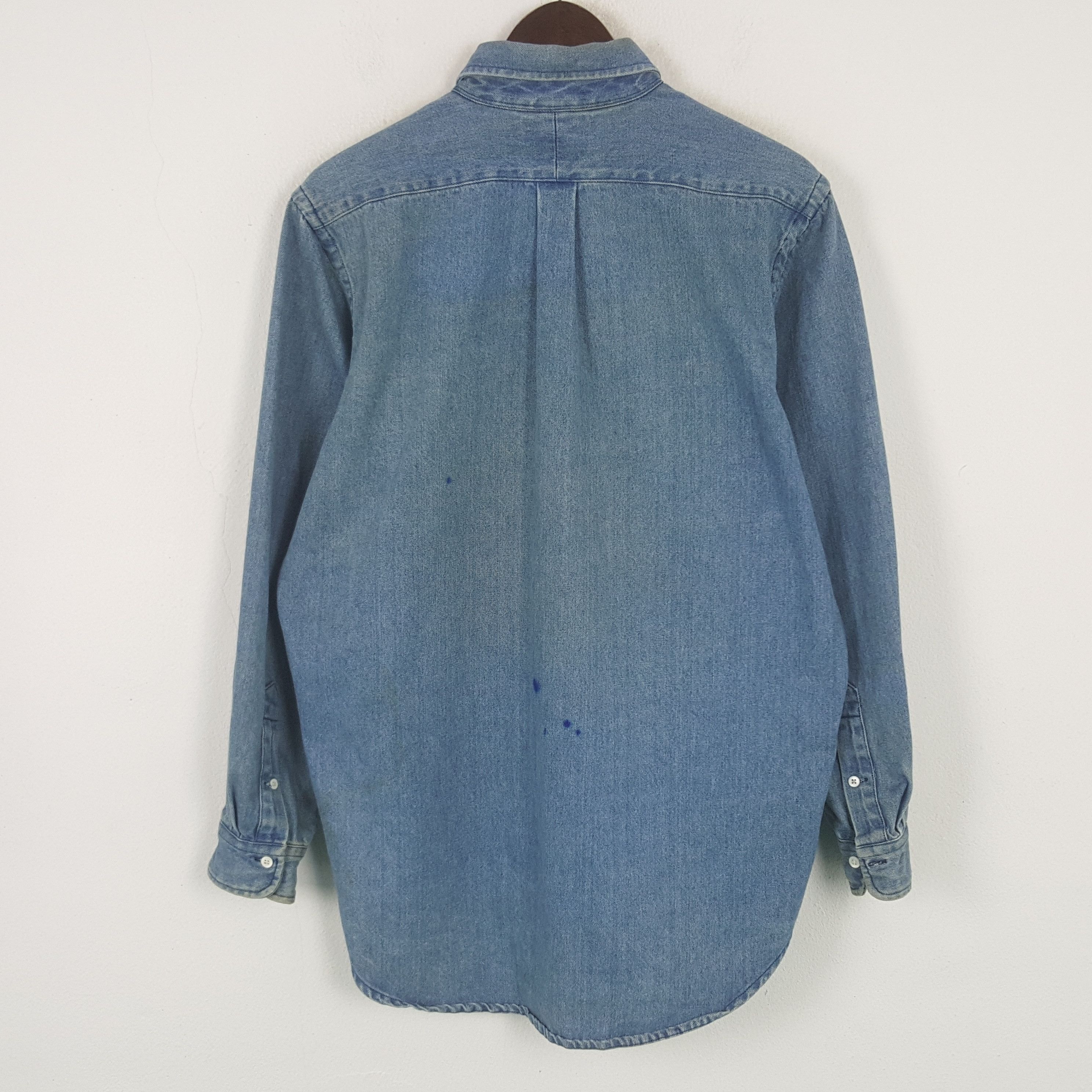 Polo Ralph Lauren × Vintage Vintage Polo Country x Ralph Lauren Denim Button up Shirt Size US L / EU 52-54 / 3 - 3 Thumbnail