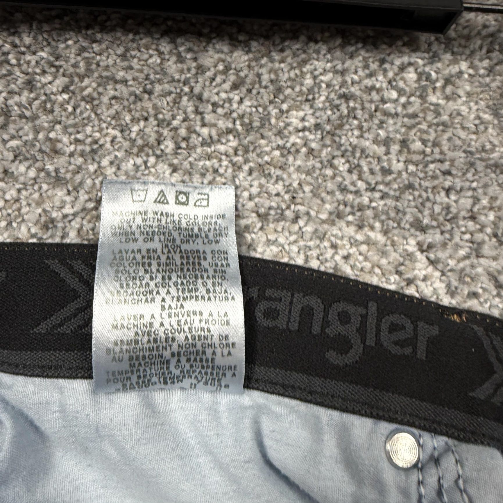Wrangler Wrangler Jeans Men 40x29.5 Blue Denim Baggy Straight Leg Comfort Flex Waistband 5-Pocket Regular Rise Jeans Size US 40 / EU 56 - 6 Thumbnail