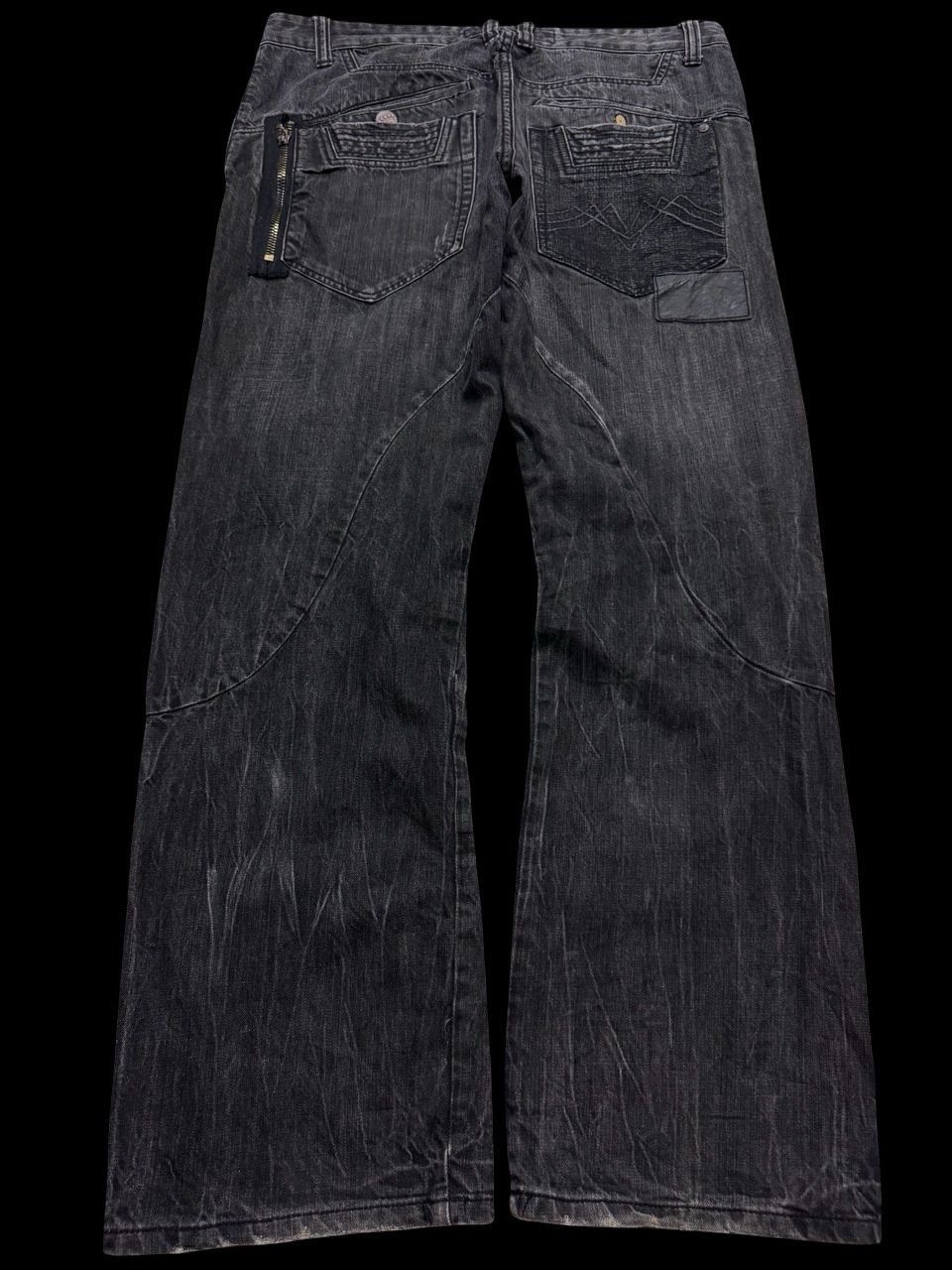 If Six Was Nine Insane💥90s Style Fishbone Multipocket Sand Washed Jeans Rare Size US 35 - 1 Thumbnail
