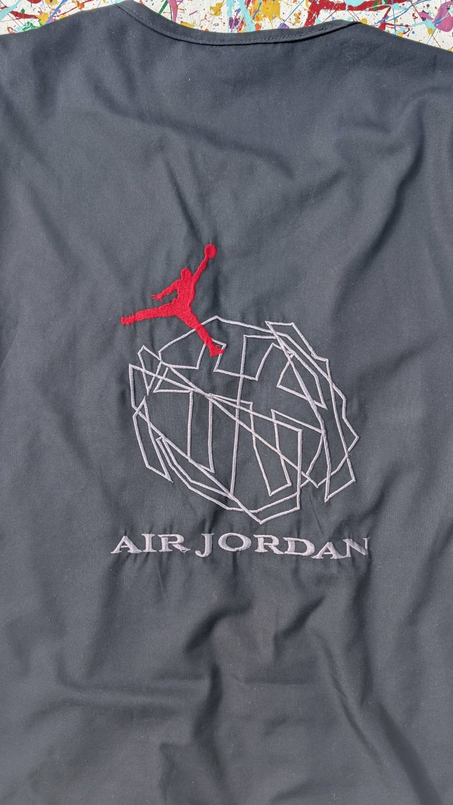 Nike Vintage 90s Nike air Jordan vest gilet sleeveless black red Size US S / EU 44-46 / 1 - 14 Thumbnail