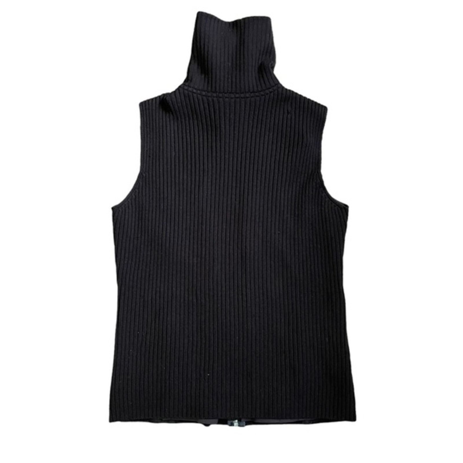 Saks Fifth Avenue × Vintage Saks Fifth Avenue Brown Suede Merino Wool Sweater Vest Size S / US 4 / IT 40 - 8 Thumbnail