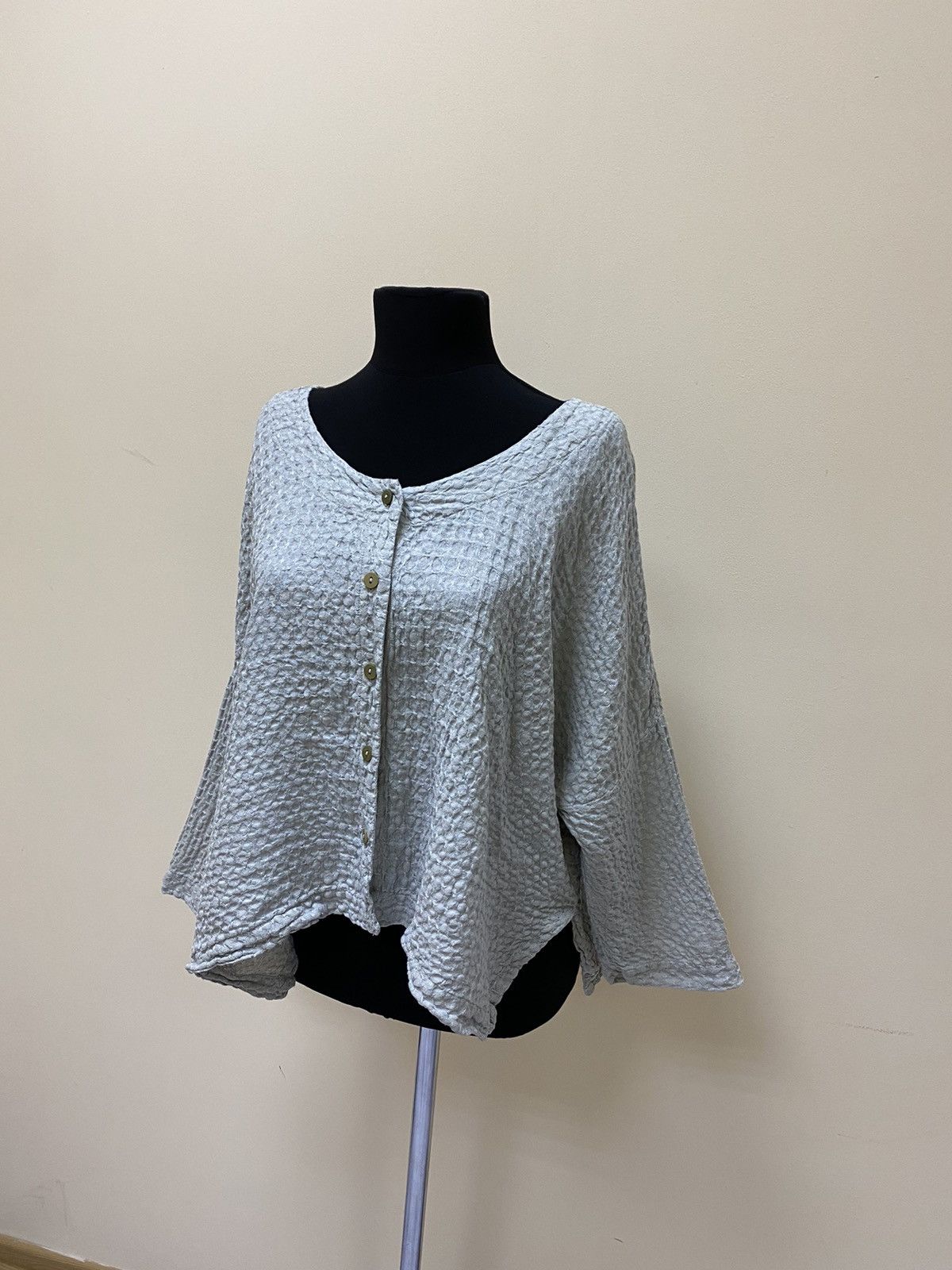 Other Grizas Womens Oversized Linen Grey Cardigan Size S Size S / US 4 / IT 40 - 3 Thumbnail