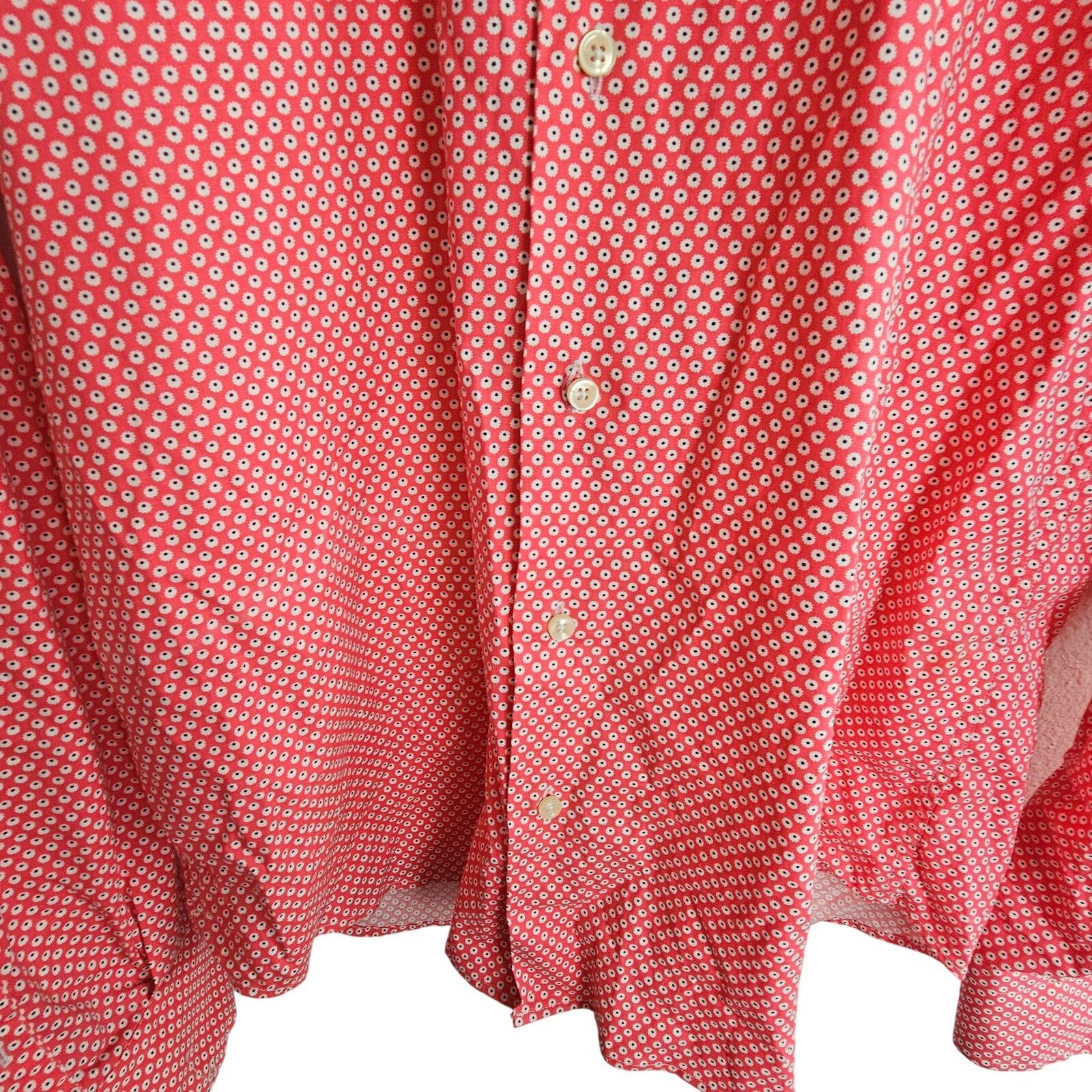 Jack Spade Spada Roma Mens Floral Button Shirt Size 41 Spread Collar Size US L / EU 52-54 / 3 - 3 Thumbnail