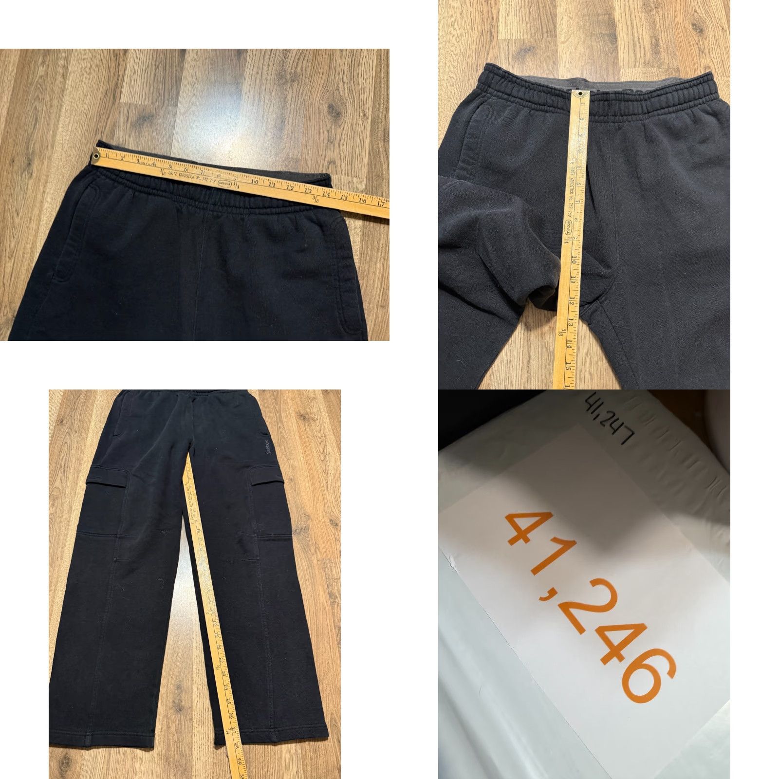Reebok Reebok Pants Mens Size Medium Black Sweatpants Straight Leg High Rise Size US 31 - 8 Thumbnail