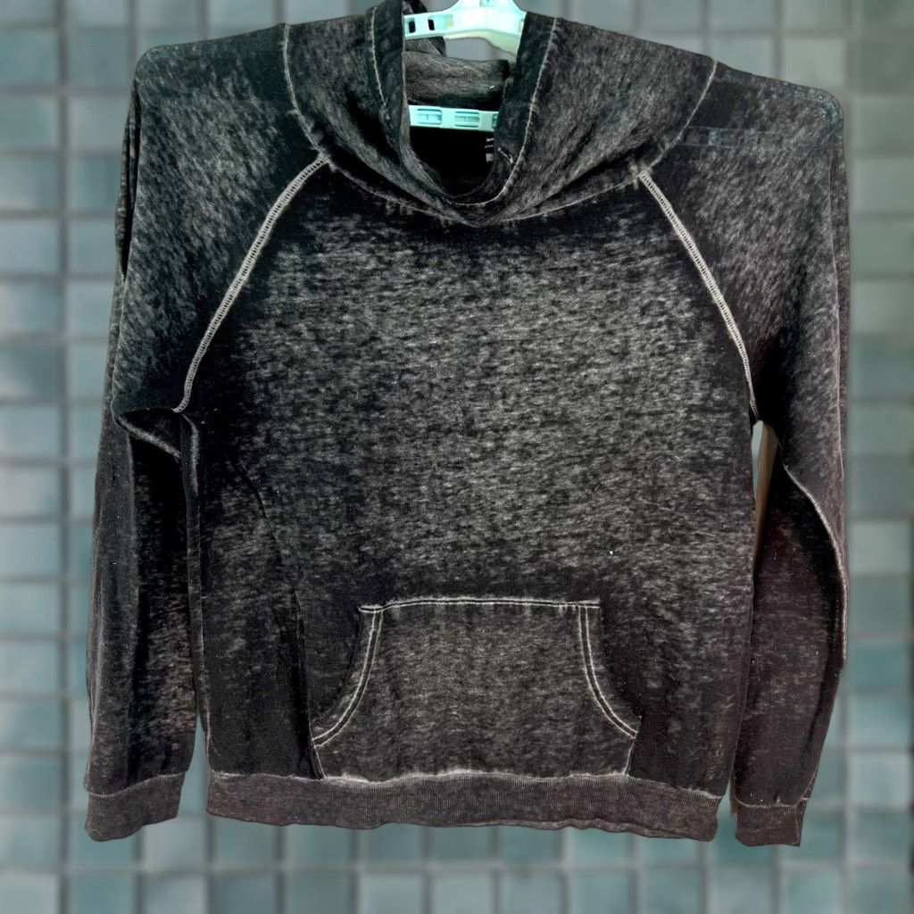 KangaROOS Chin Up Apparel Womens Sweatshirt Cowl Neck Kangaroo Pockets Pullover Black Sz L Size L / US 10 / IT 46 - 1 Thumbnail