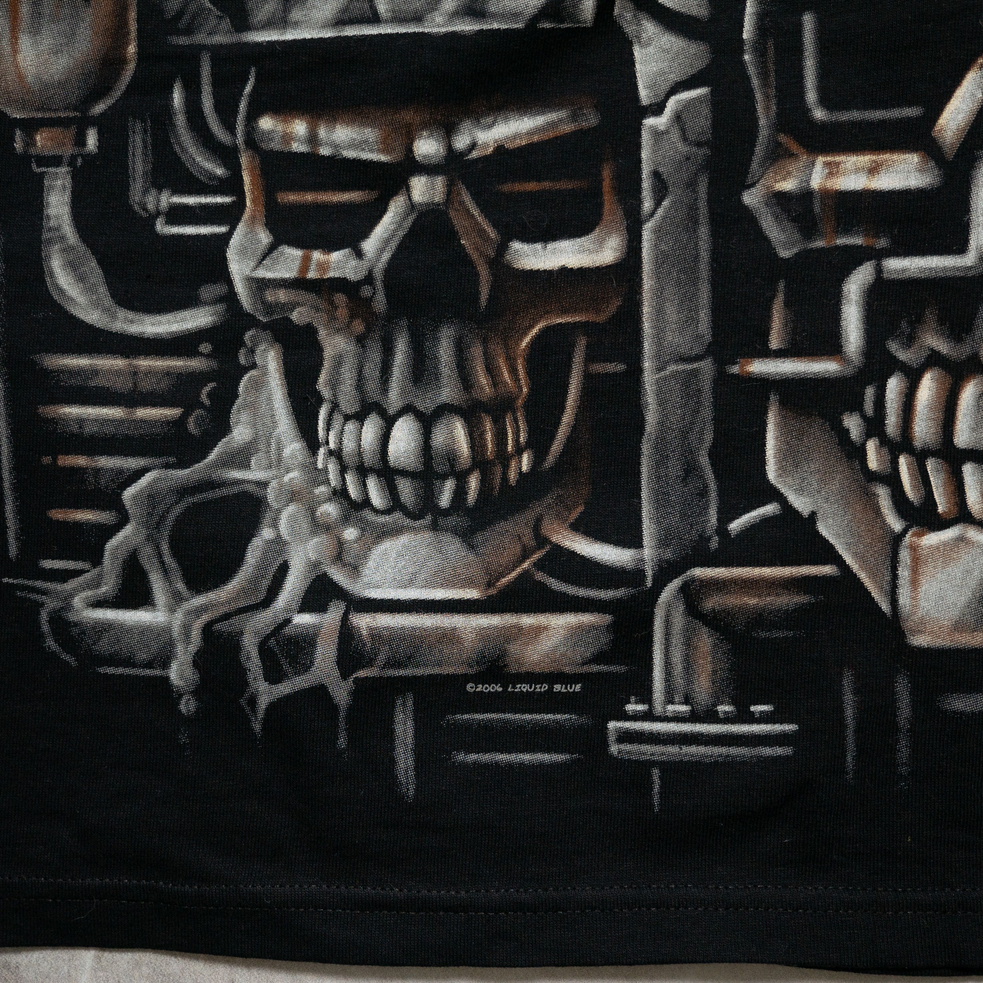 Liquid Blue × Vintage Vintage Liquid Blue Acid Skull Deadstock NWT 3XL T-Shirt Size US XXL / EU 58 / 5 - 5 Thumbnail