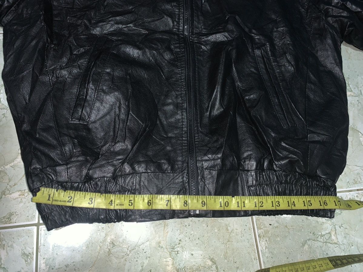 Vintage Vtg OMNI DESIGN Leather Jacket sheep skin Size US L / EU 52-54 / 3 - 9 Thumbnail