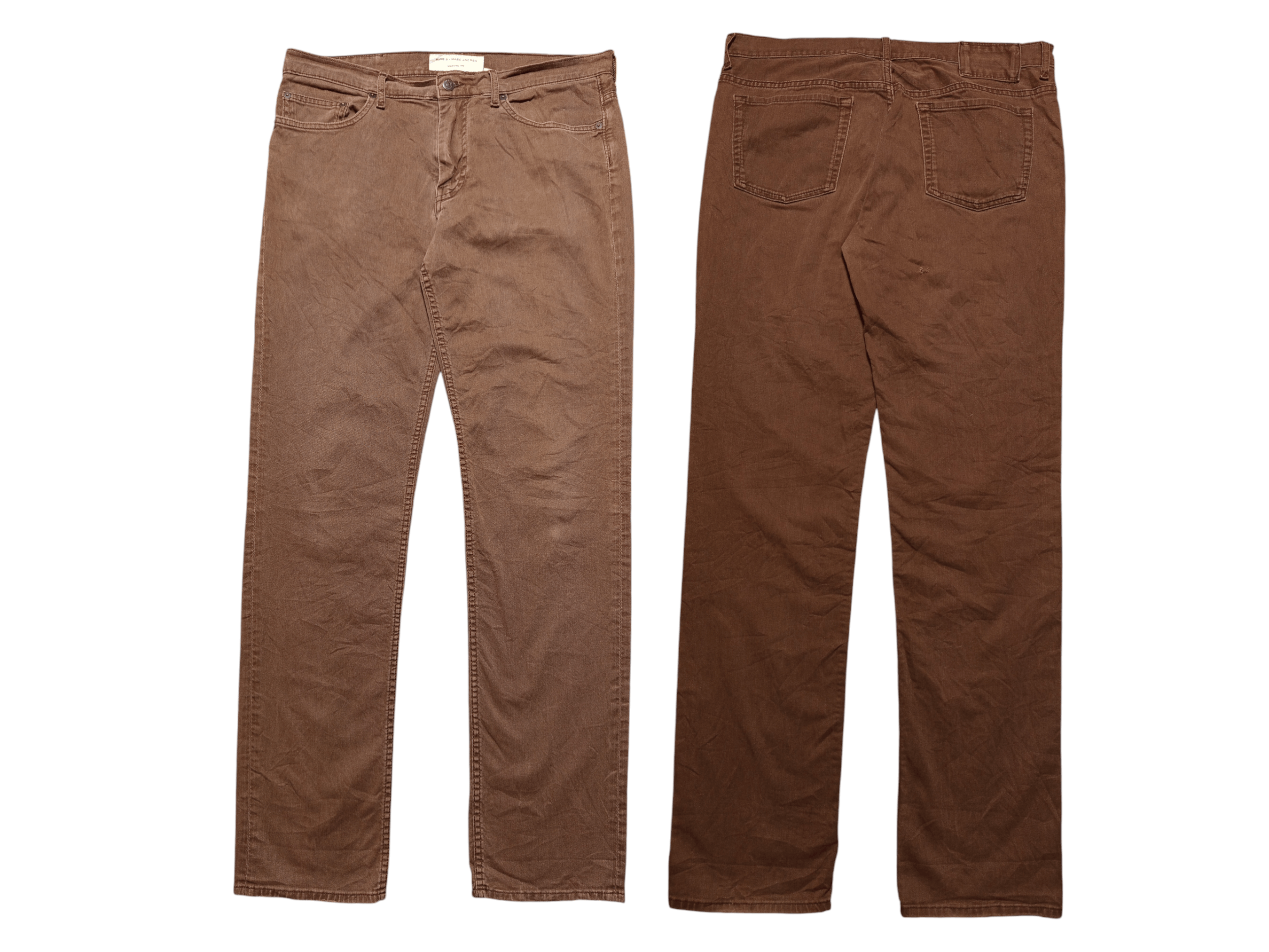 If Six Was Nine Vintage Marc Jacobs Luxury Brown Pants Jeans Size US 35 - 1 Thumbnail